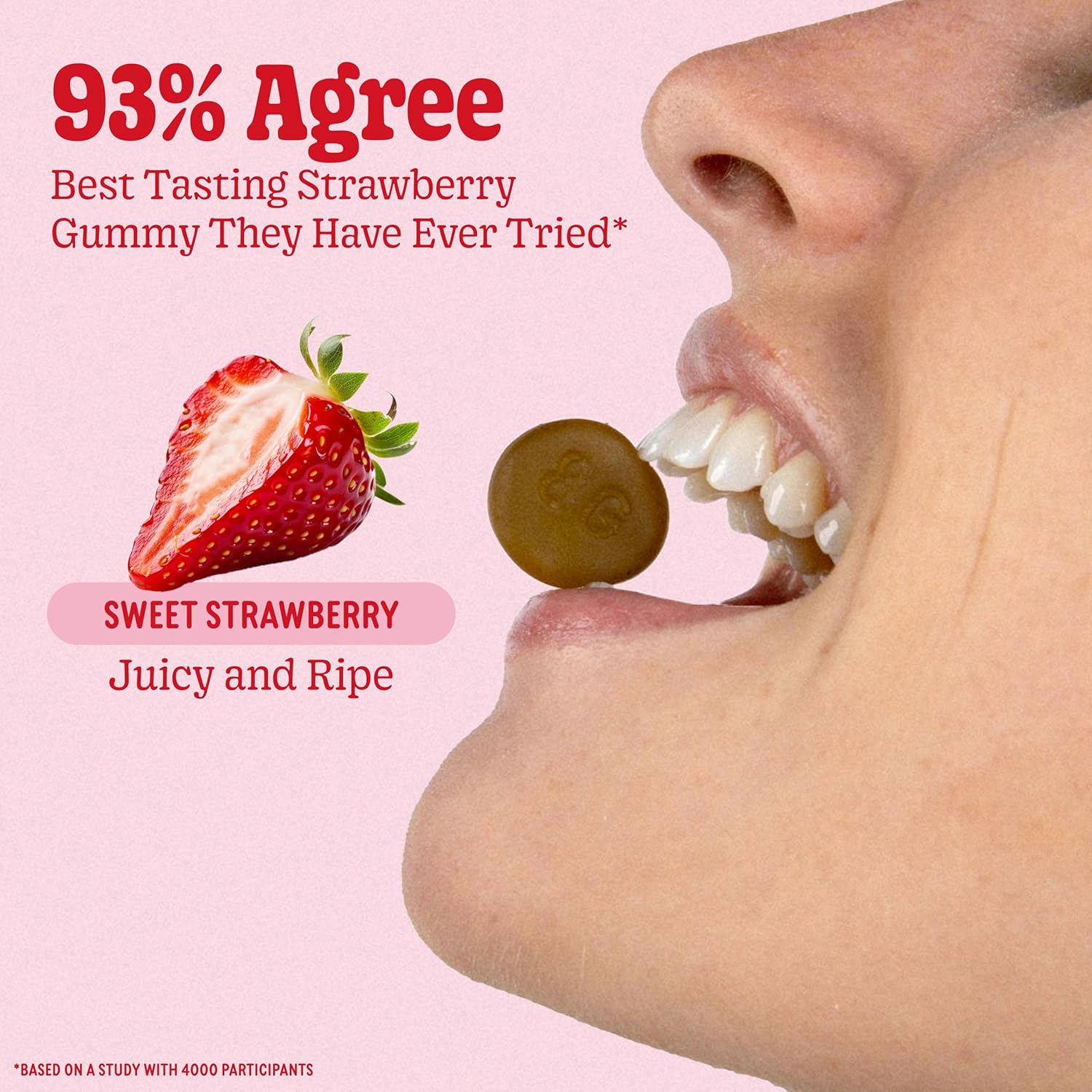 8Greens Superfood Beauty Gummies with Collagen & Biotin - Strawberry Flavored, 200 Count