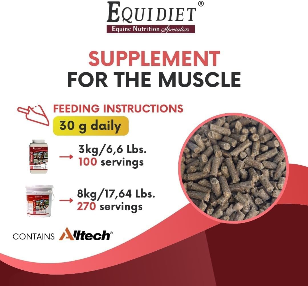 8kg MIOTONIC Vitamin E Supplement for Horses - Feed Pellets with Vitamins, Minerals, and Weight Builder - Equine Neutraceuticals