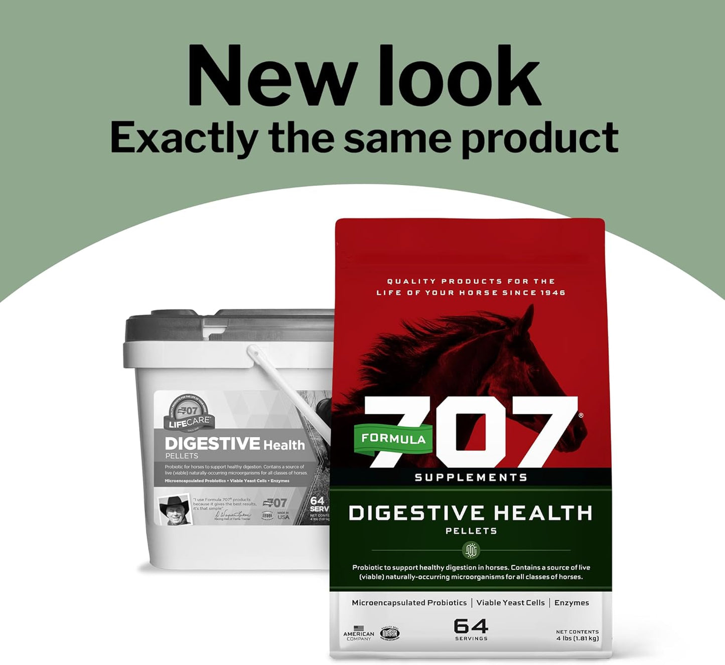 8lb Bag of Formula 707 Equine Digestive Health Supplement with Probiotics, Prebiotics, and Enzymes for Horses