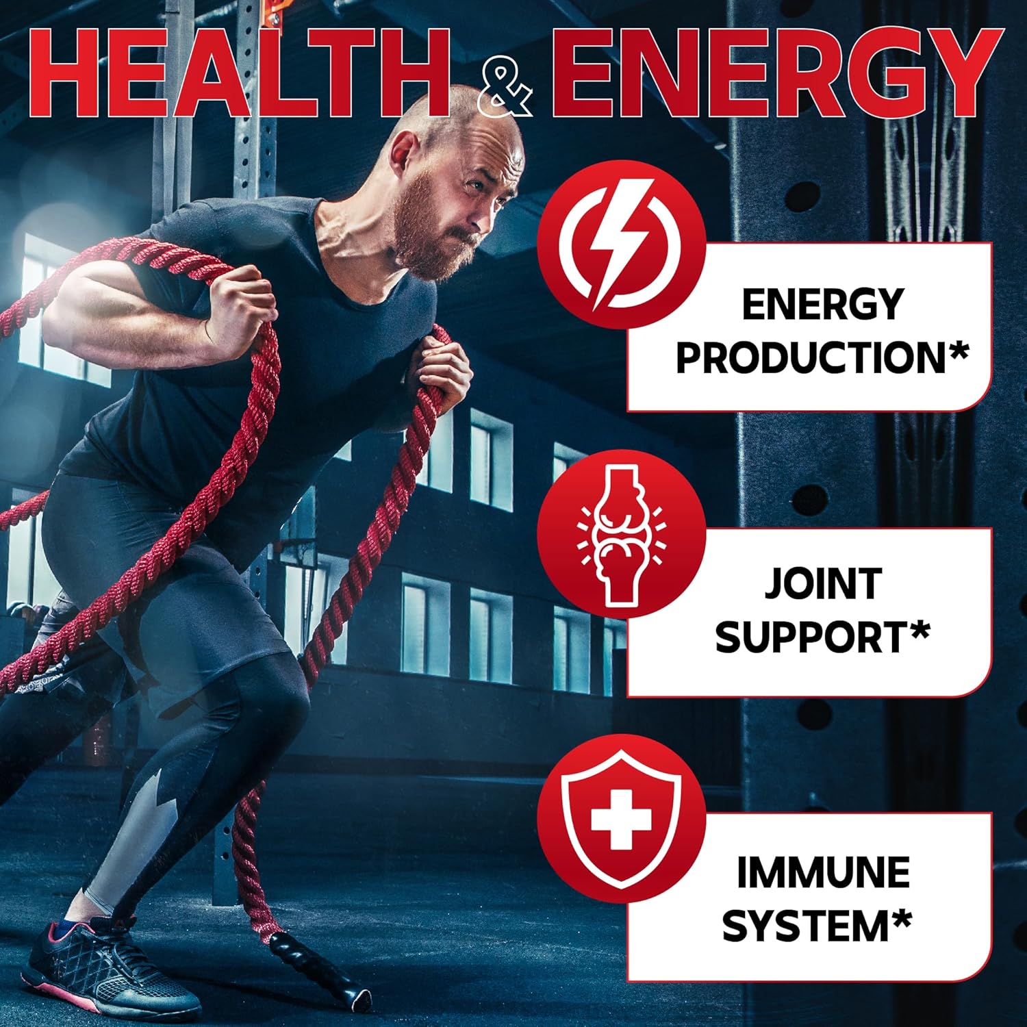 90 Capsules of DEDICAD 8in1 Men's Energy Workout Support with Horny Goat Weed, Tribulus Terrestris, L-Arginine, Maca Root, Tongkat Ali, and Beet Root for Muscle Strength