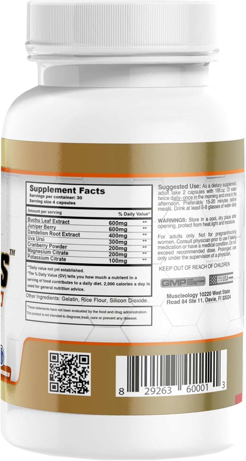 90 Capsules of MUSCLEOLOGY DPX CUTS Advanced Diuretic Formula