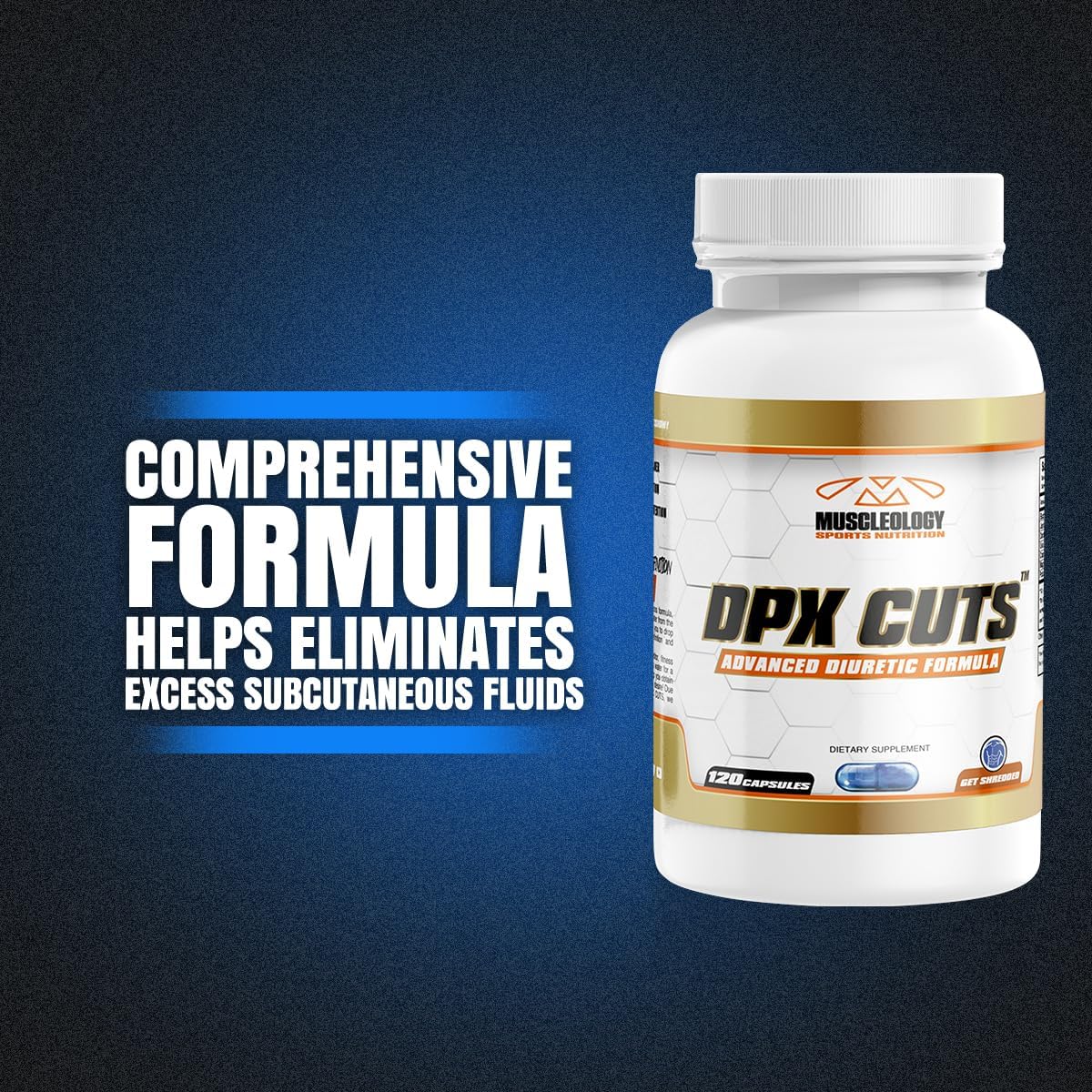 90 Capsules of MUSCLEOLOGY DPX CUTS Advanced Diuretic Formula