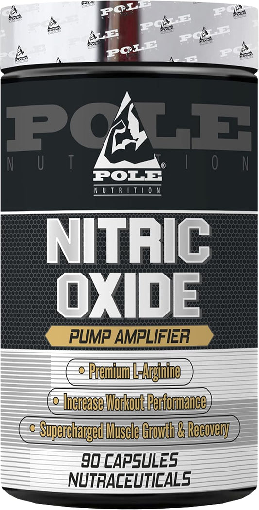 90 Capsules of Pole Nutrition Nitric Oxide for 30 Servings - Boost Your Workout Performance