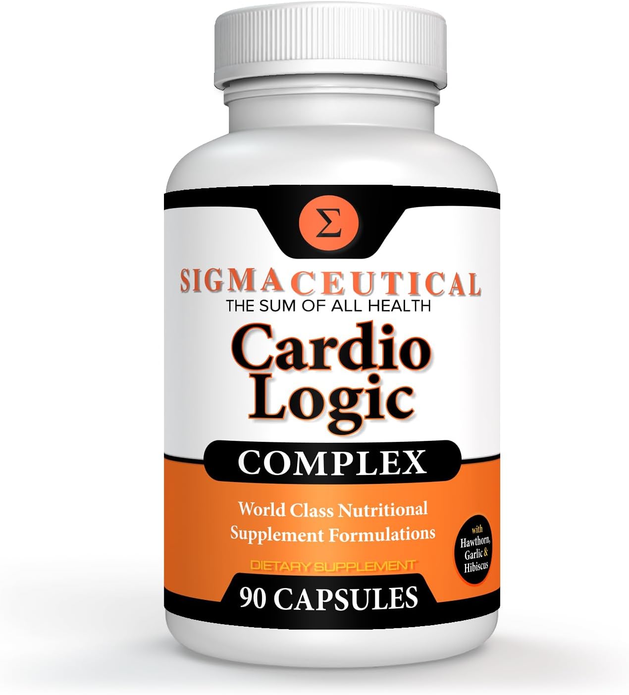 90 Capsules of Sigmaceutical Herbal Supplements - Hawthorn, Olive Leaf, Garlic, and Hibiscus Extracts