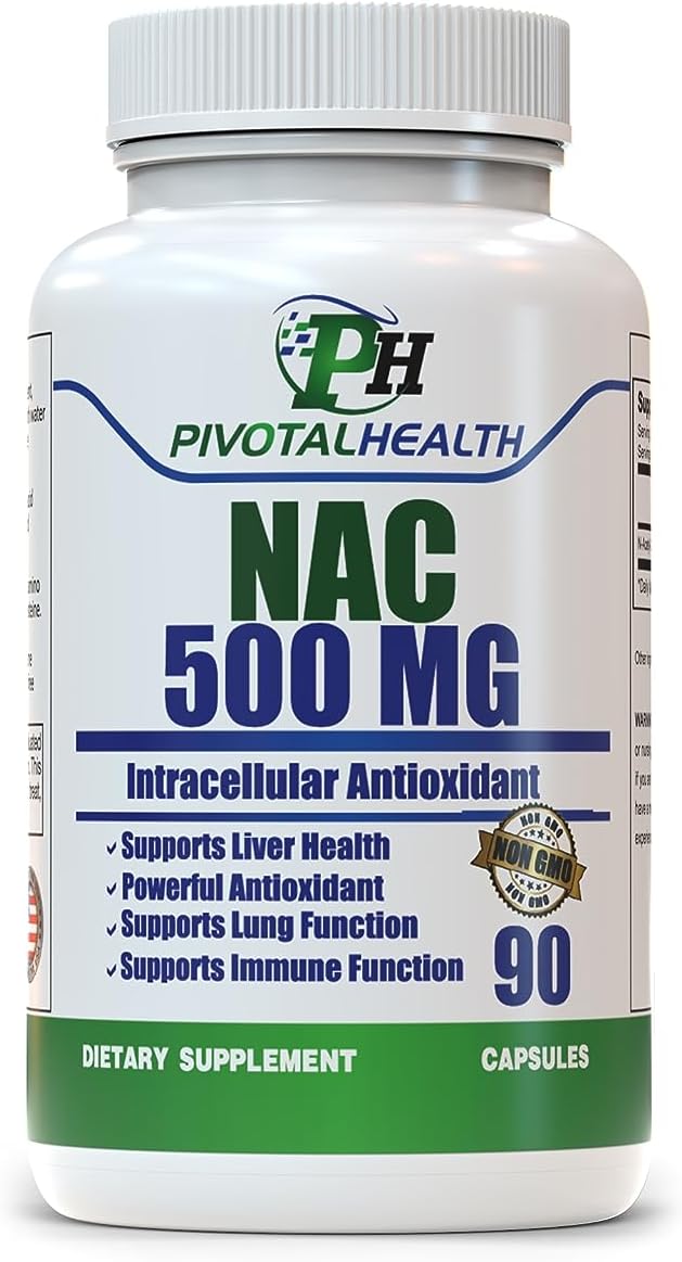 90 Capsules of Trebinase NAC (N-Acetyl Cysteine) 500mg Supplement