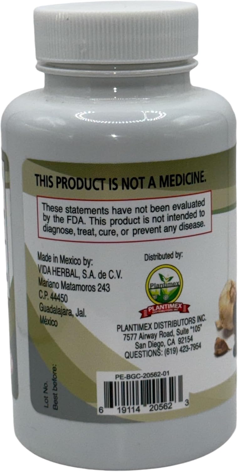 90 Capsules of vidaherbal AJO Negro (Black Garlic) Dietary Supplement with Natural Ingredients - 500mg