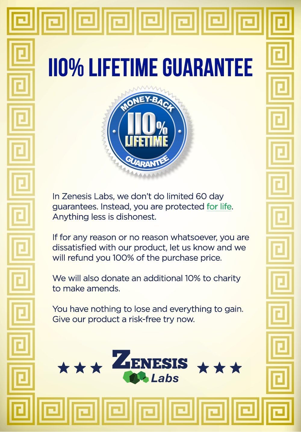90 Capsules of Zenesis Labs Acetyl L-Carnitine and Alpha Lipoic Acid Supplement for Cognitive Support