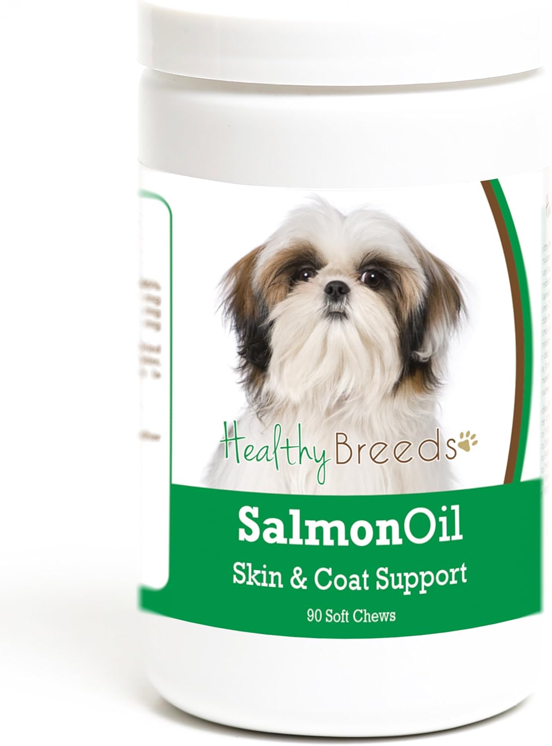 90 Count Healthy Breeds Shih Tzu Salmon Oil Soft Chews for Healthy Skin and Coat