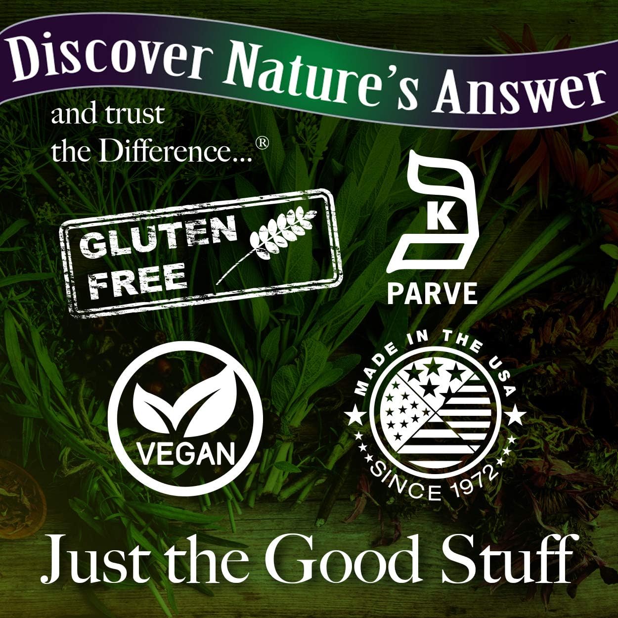 90-Count Nature's Answer Reishi Mushroom Mycelia Capsules for Immune, Cardiovascular, and Liver Health