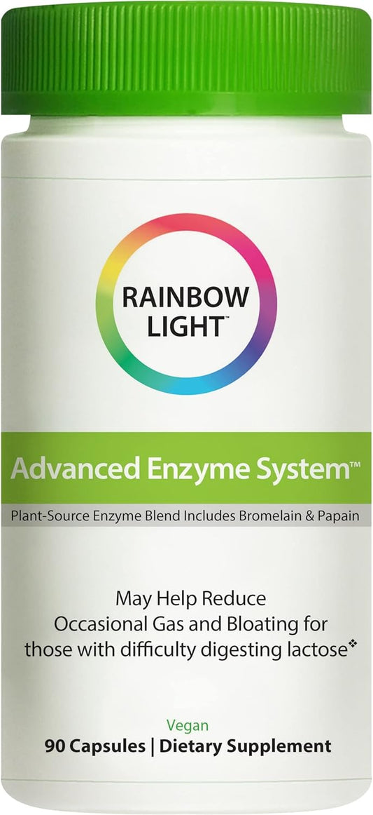 90 Count Rainbow Light Advanced Enzyme System Capsules for Digestive Support