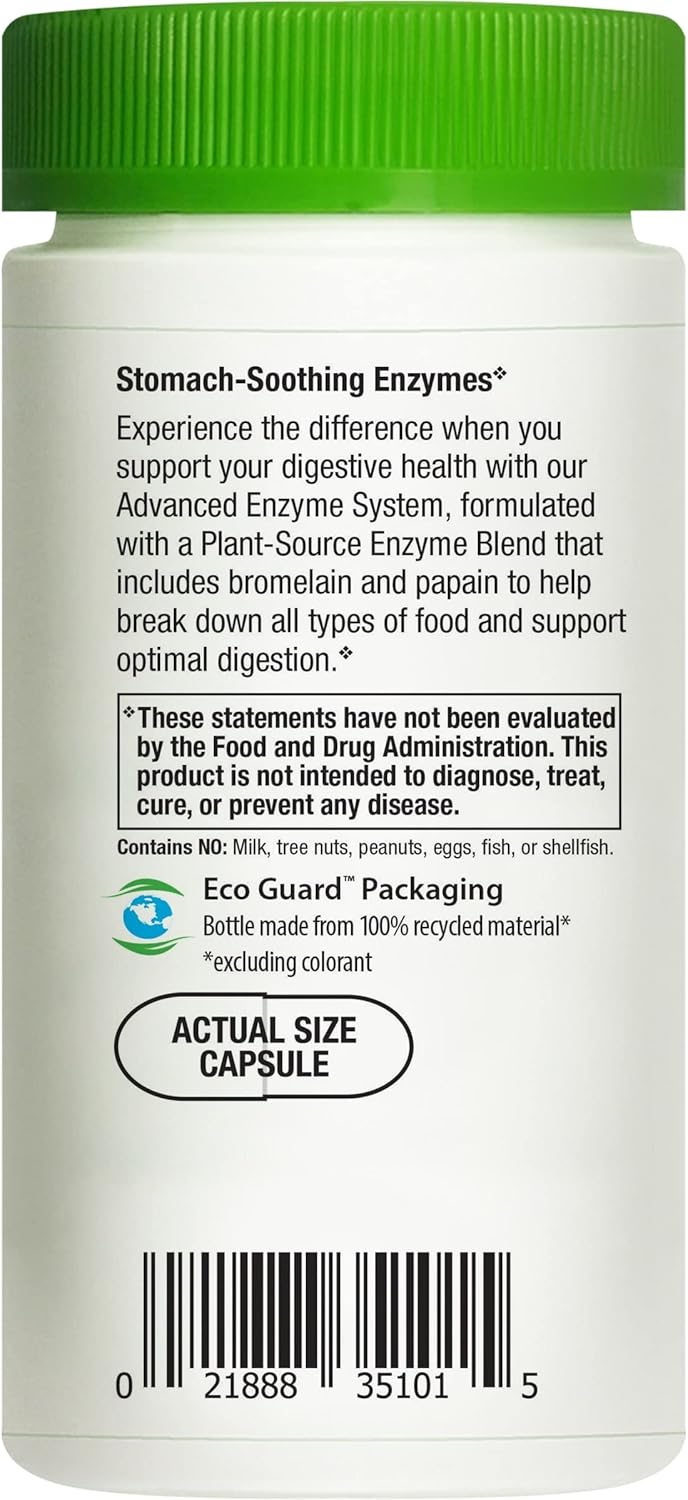 90 Count Rainbow Light Advanced Enzyme System Capsules for Digestive Support