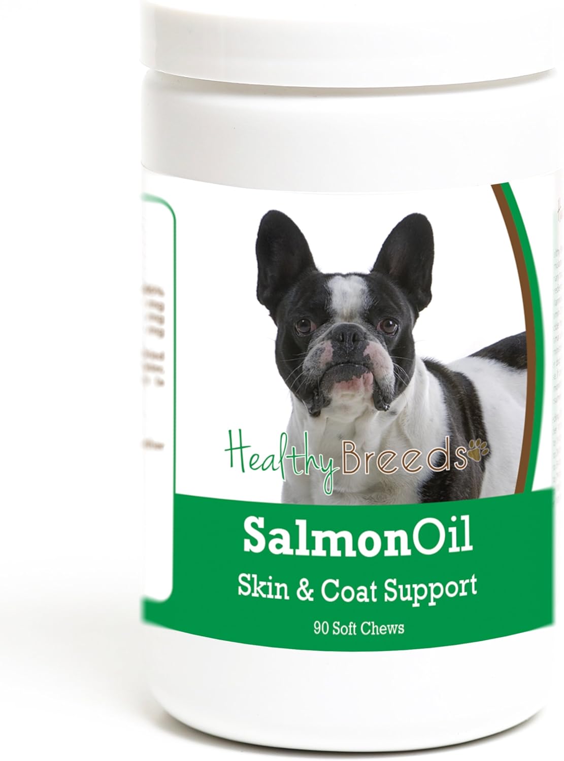 90 Count Salmon Oil Soft Chews for French Bulldogs by Healthy Breeds