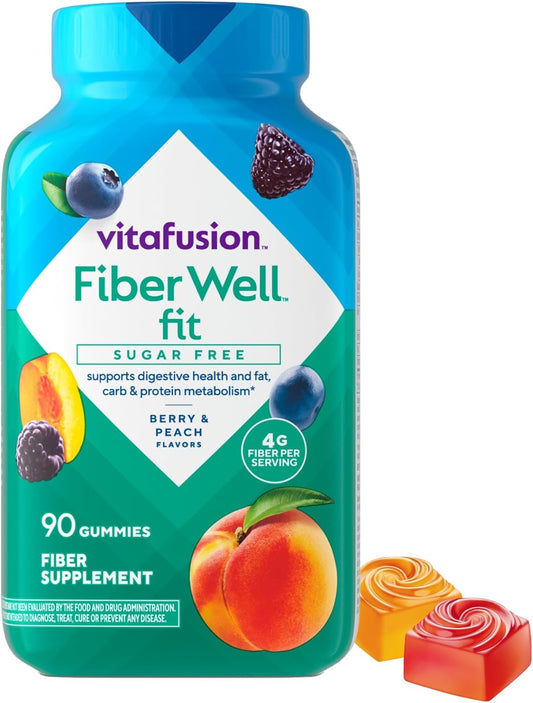 90 Count Vitafusion Fiber Well Fit Gummies Supplement - Packaging Variations