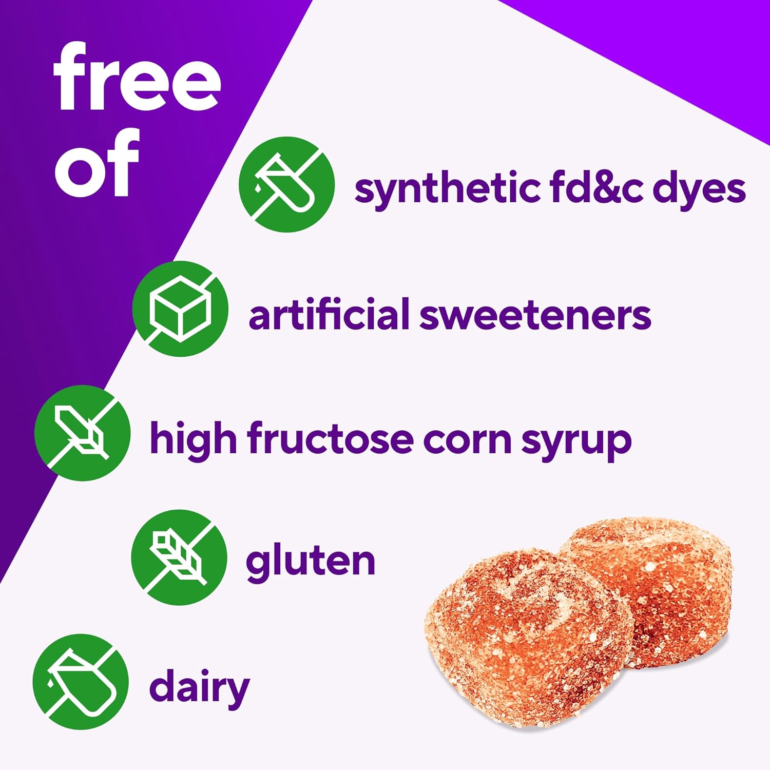 90 Count Vitafusion Power Zinc Gummy Vitamins for Immune Support, Strawberry Tangerine Flavor