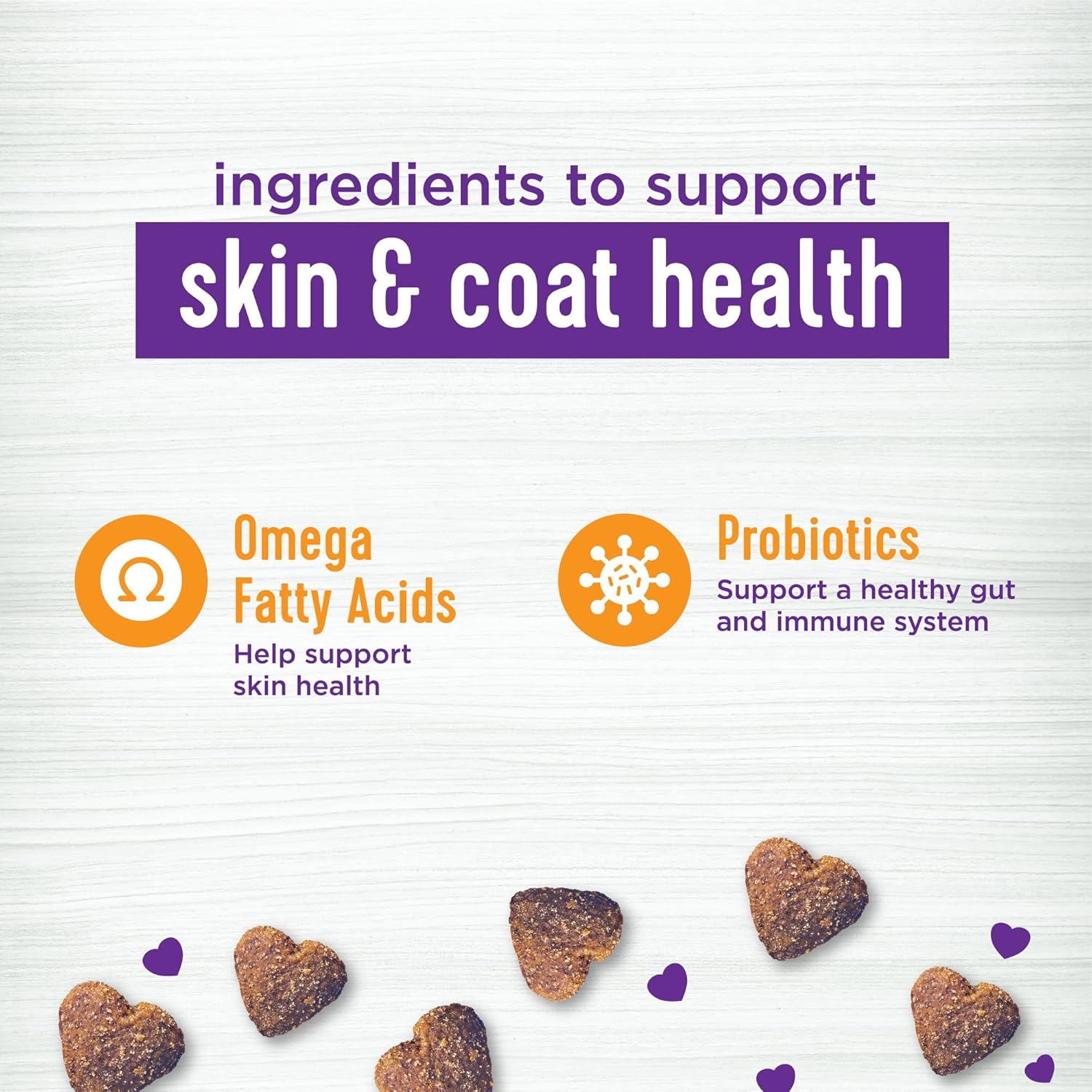 90 Count Wellness Barkin' Bacon Soft Chews for Dogs - Skin & Coat Supplements