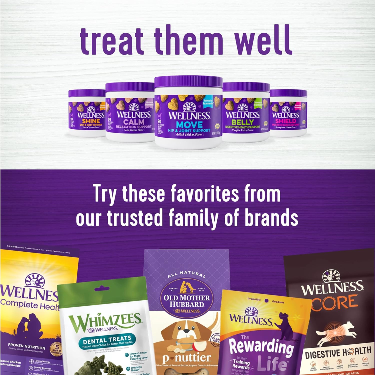 90 Count Wellness Barkin' Bacon Soft Chews for Dogs - Skin & Coat Supplements