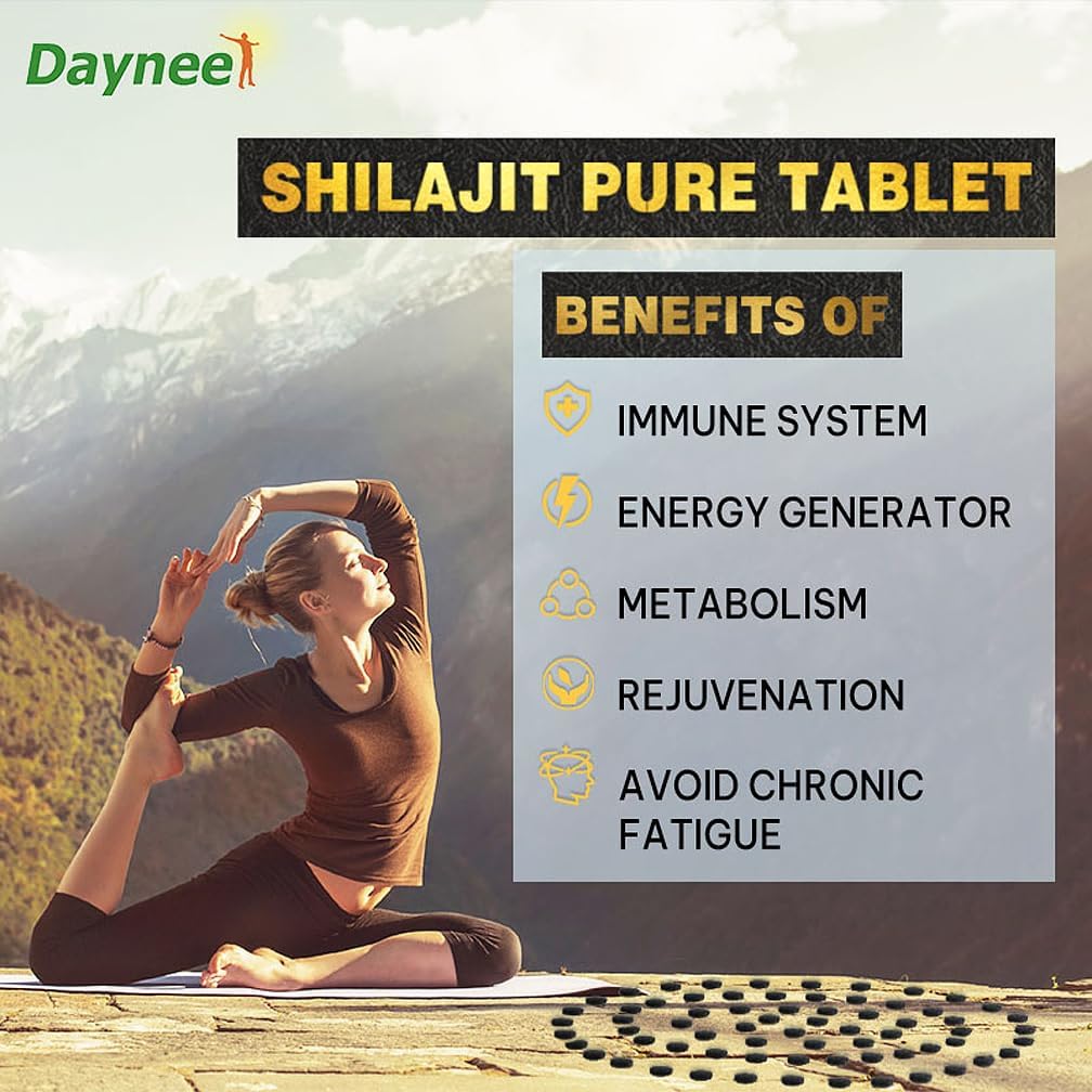90 Day Supply of ciwoll 90 Shilajit Tablets - Pure Himalayan Shilajit Organic Drops - 100% Natural Supplement for Metabolism, Energy, Immune Support