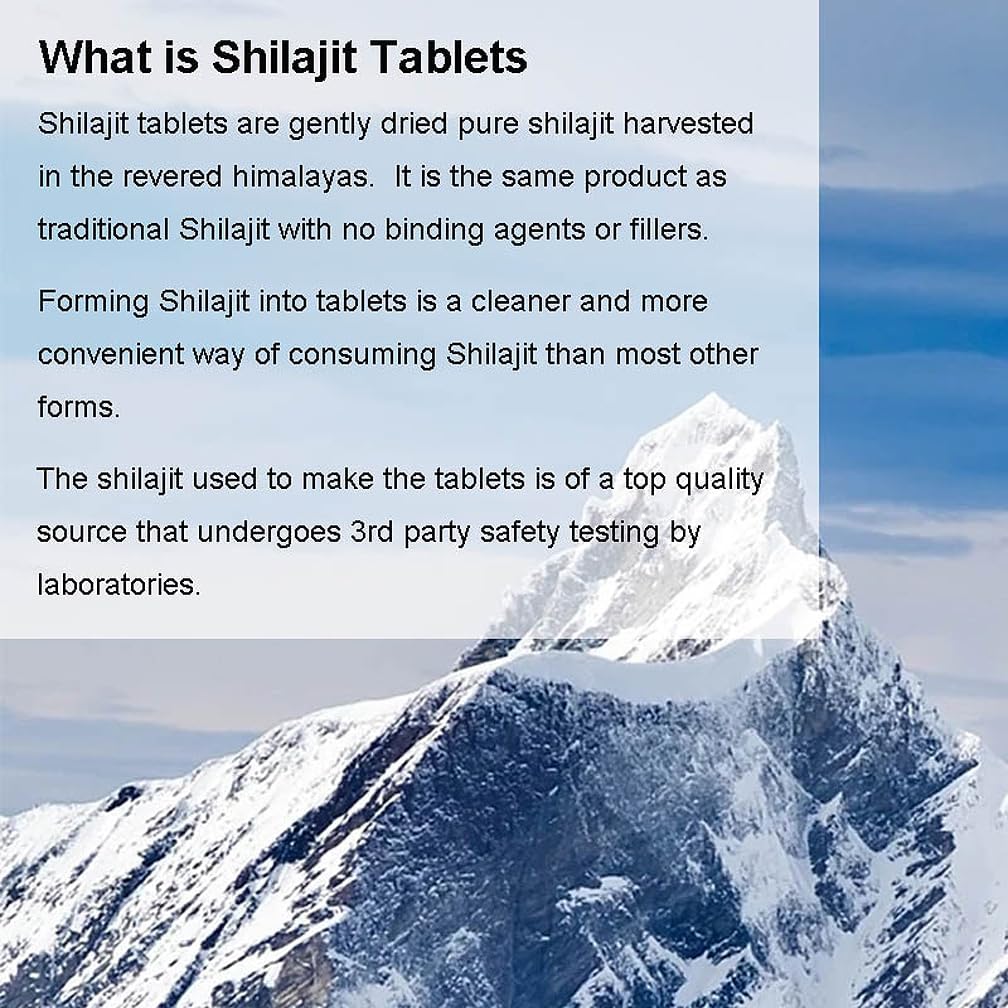 90 Day Supply of ciwoll 90 Shilajit Tablets - Pure Himalayan Shilajit Organic Drops - 100% Natural Supplement for Metabolism, Energy, Immune Support
