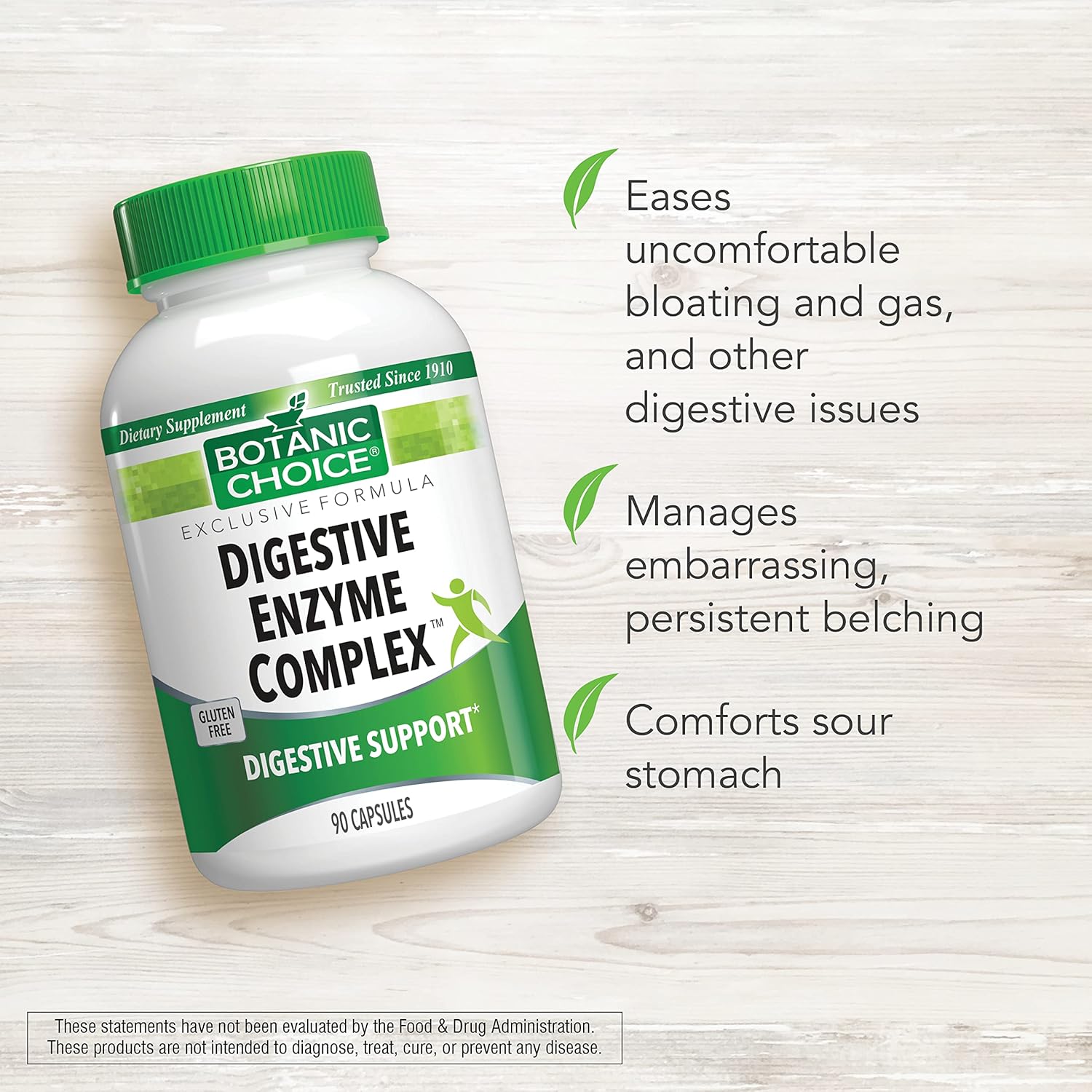 90 Digestive Enzyme Complex Pills for Healthy Gut & Improved Digestion - Natural Supplement to Ease Bloating & Enhance Nutrient Absorption