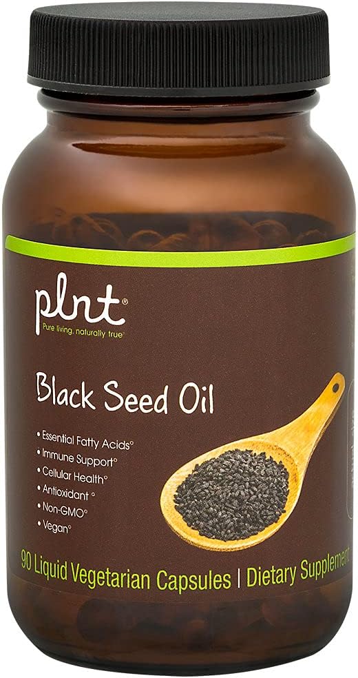 90 Liquid Veggie Capsules of plnt Black Seed Oil for Natural Wellness