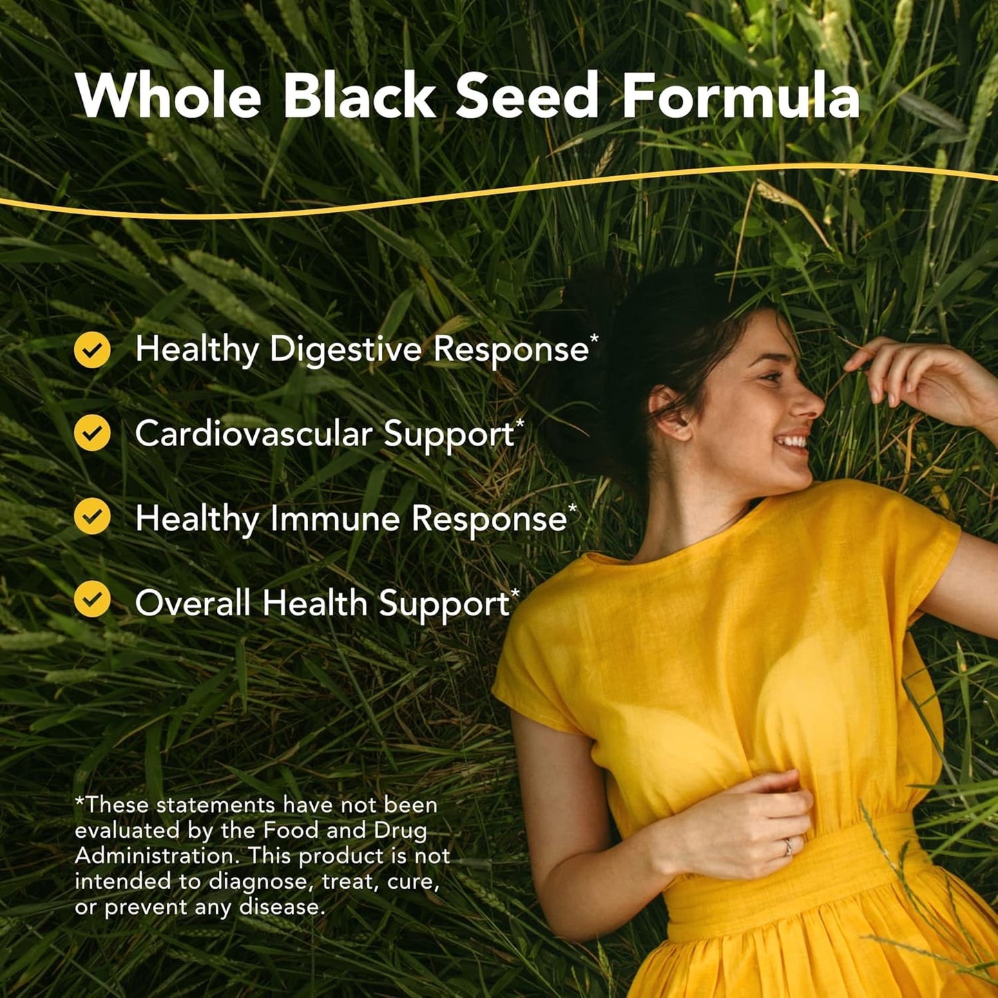 90 Vegi Capsules of North American Herb & Spice Black Seed Plus: Mediterranean Black Seed & Cumin Spice Complex for Heart, Immune, & Digestive Health - 45 Servings