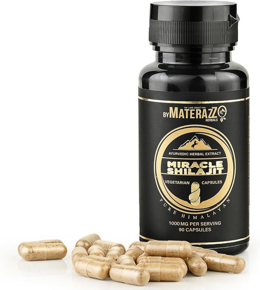 90,000mg Pure Himalayan Shilajit Extract Capsules - Natural Trace Minerals & Fulvic Acid Complex - Immune Support & Wellness for Men and Women