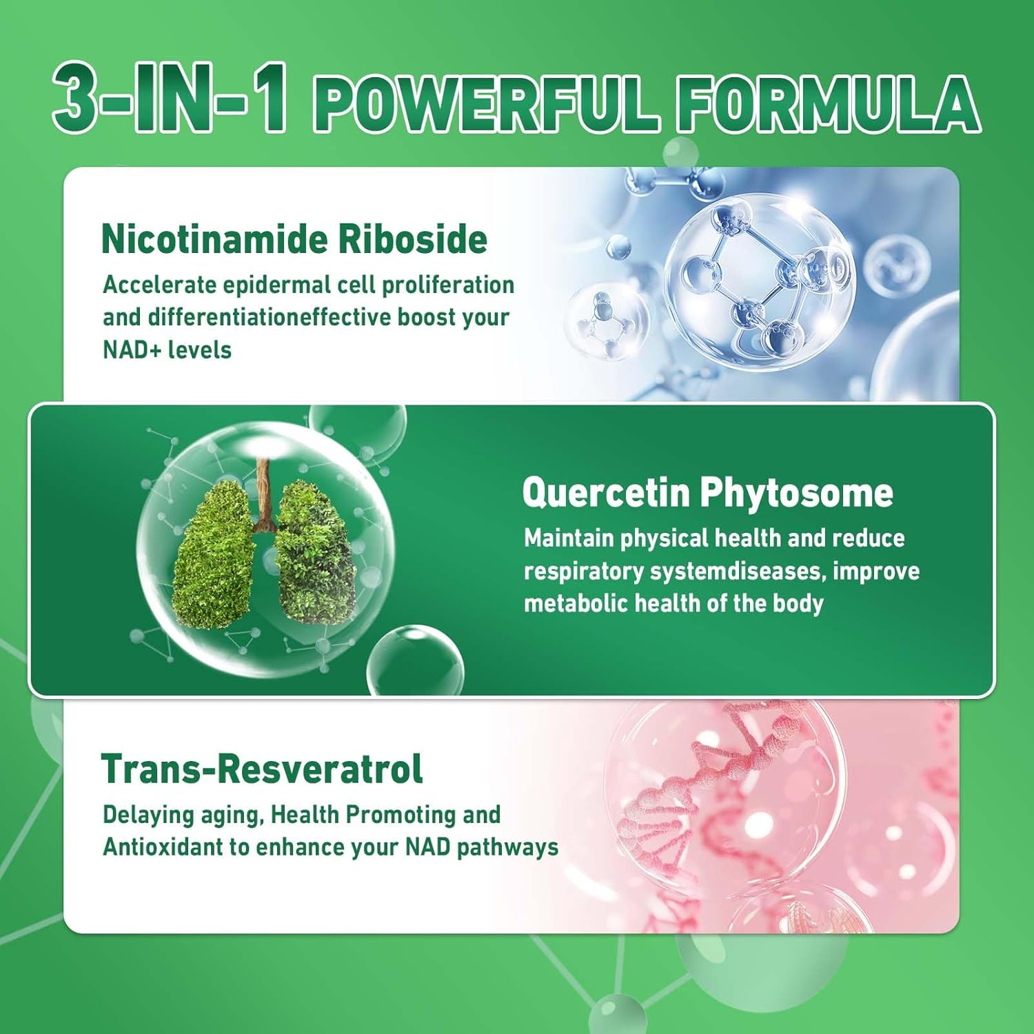 900mg Liposomal Nicotinamide Riboside for Anti-Aging, Energy & Focus - 100 Capsules, 50 Day Supply - NAD+ Supplement Alternative