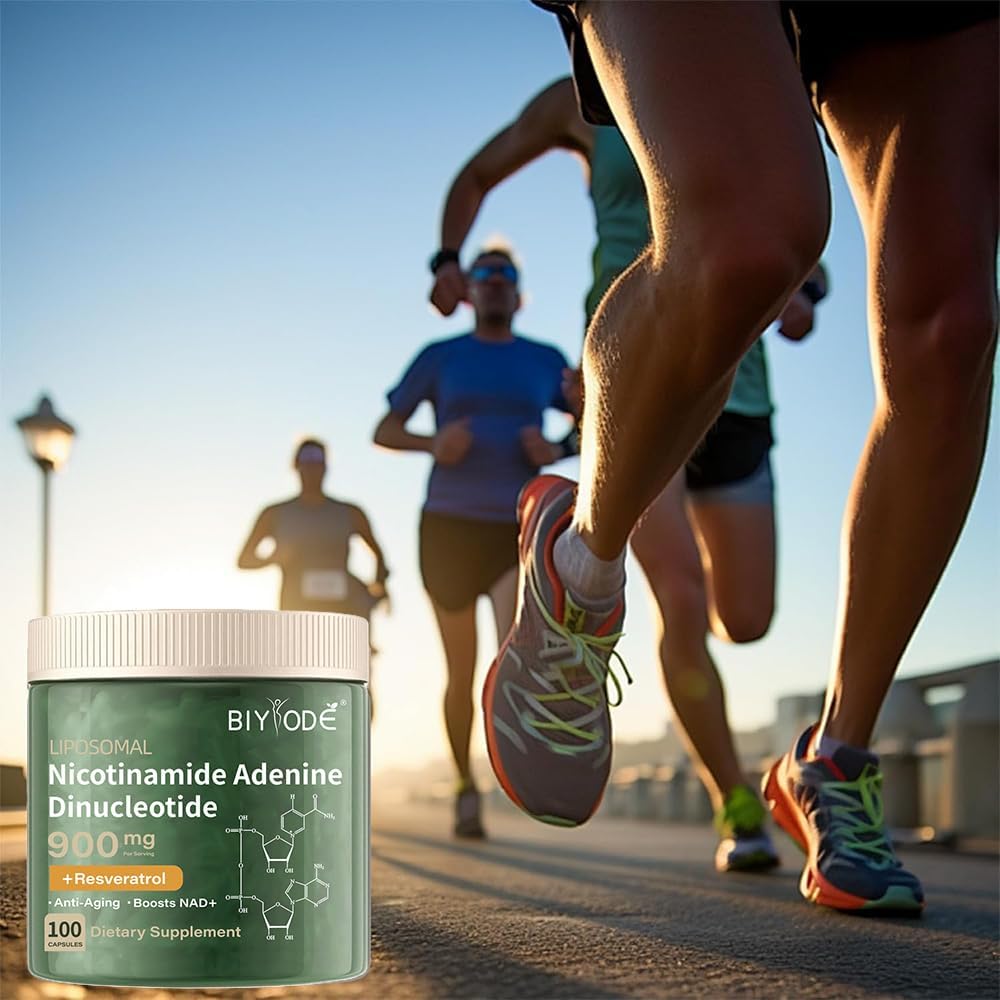 900mg Liposomal Nicotinamide Riboside NAD+ Supplement for Anti-Aging, Energy, Focus - 100 Count