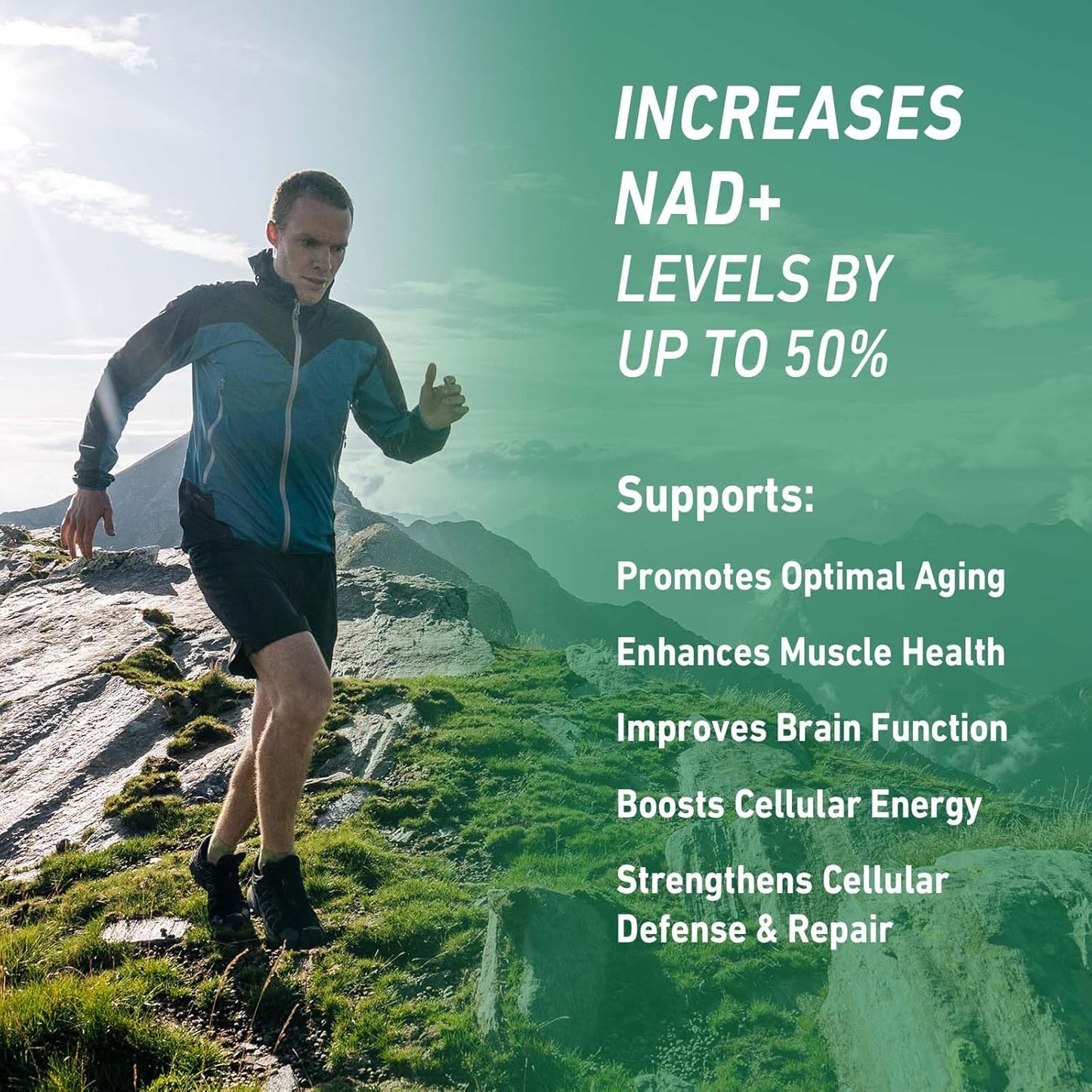 900mg Liposomal Nicotinamide Riboside NAD+ Supplement with Resveratrol & Quercetin - Anti-Aging, Energy, Focus - 100 Capsules, 50 Day Supply