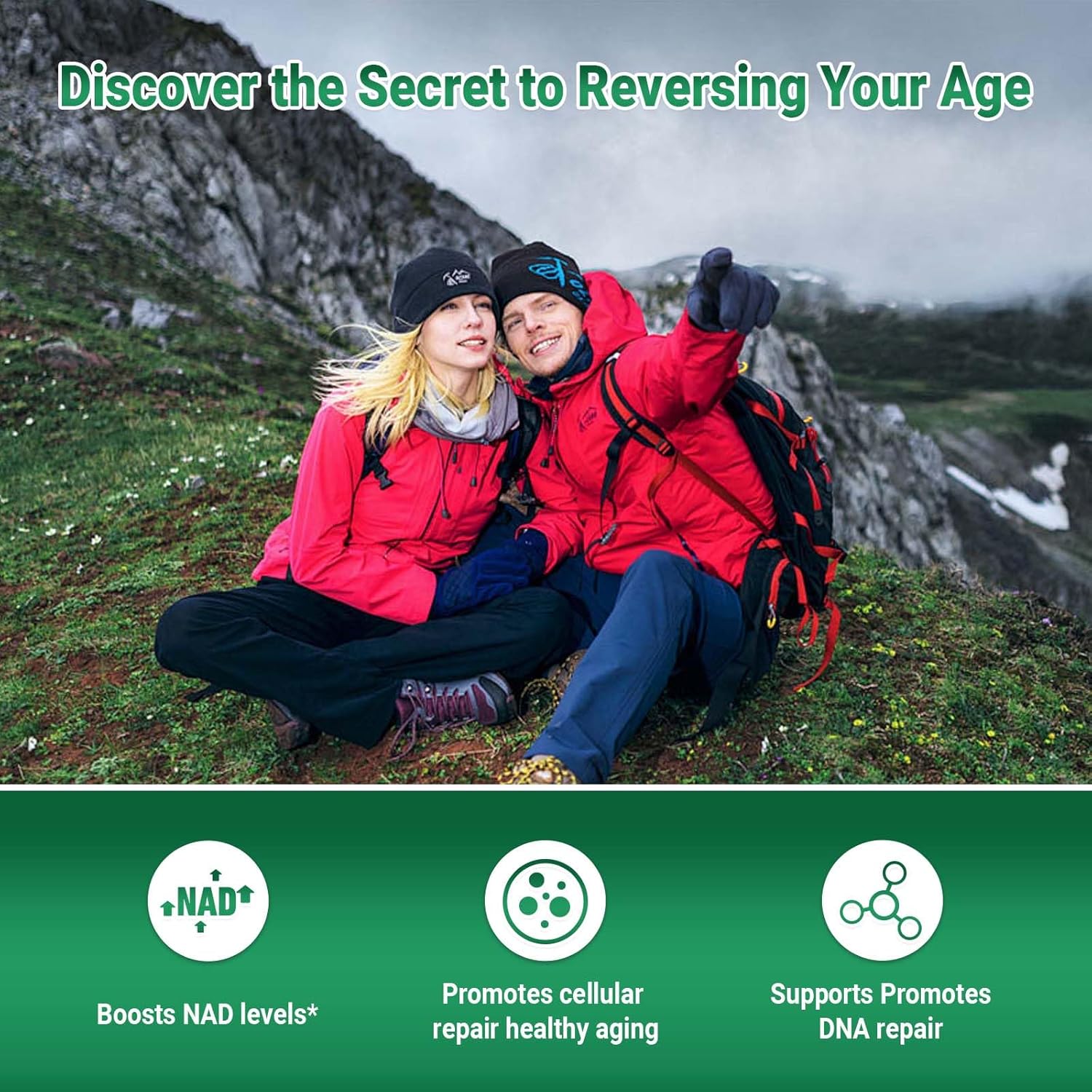 900mg Liposomal Nicotinamide Riboside NAD+ Supplement with Resveratrol & Quercetin - Anti-Aging, Energy, Focus - 100 Capsules, 50 Day Supply