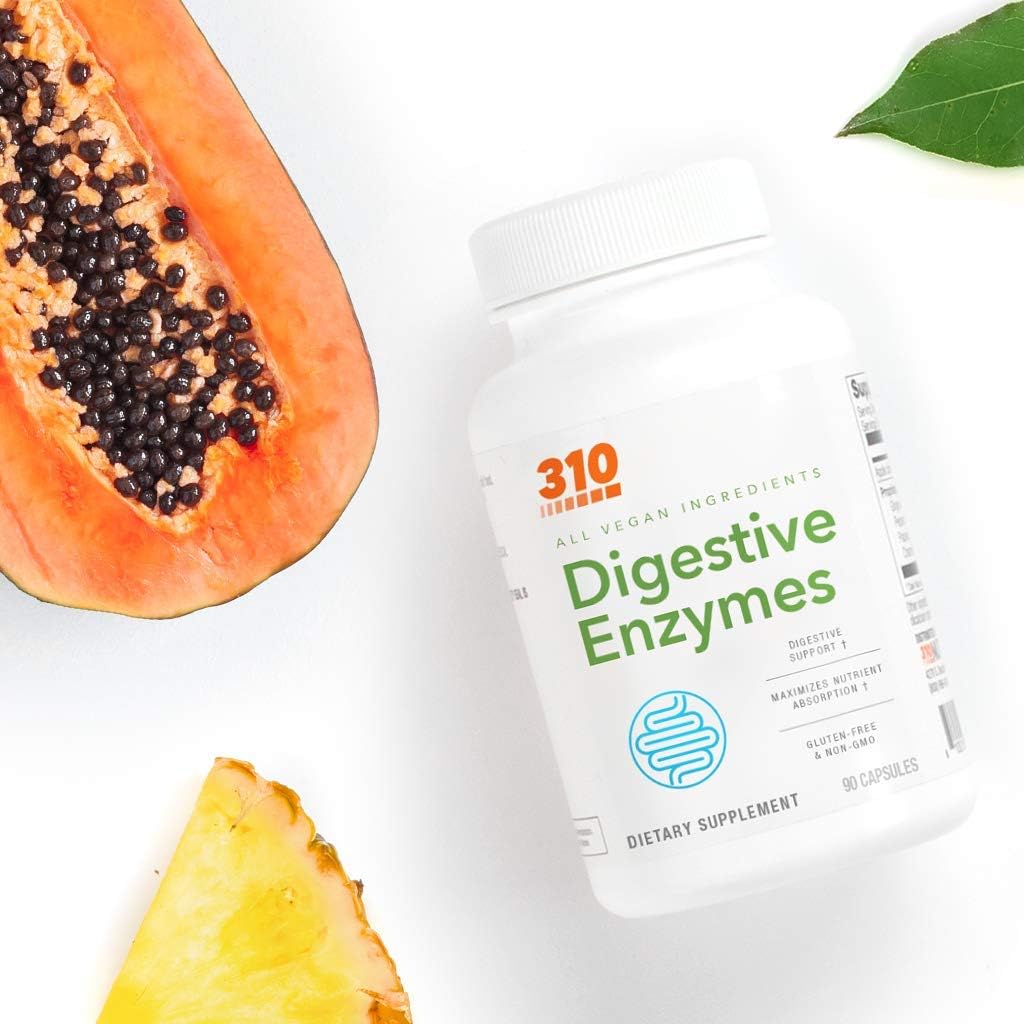 90CT 310 Nutrition Digestive Enzyme Supplement with Lactase for Digestive Comfort and Bloating Support