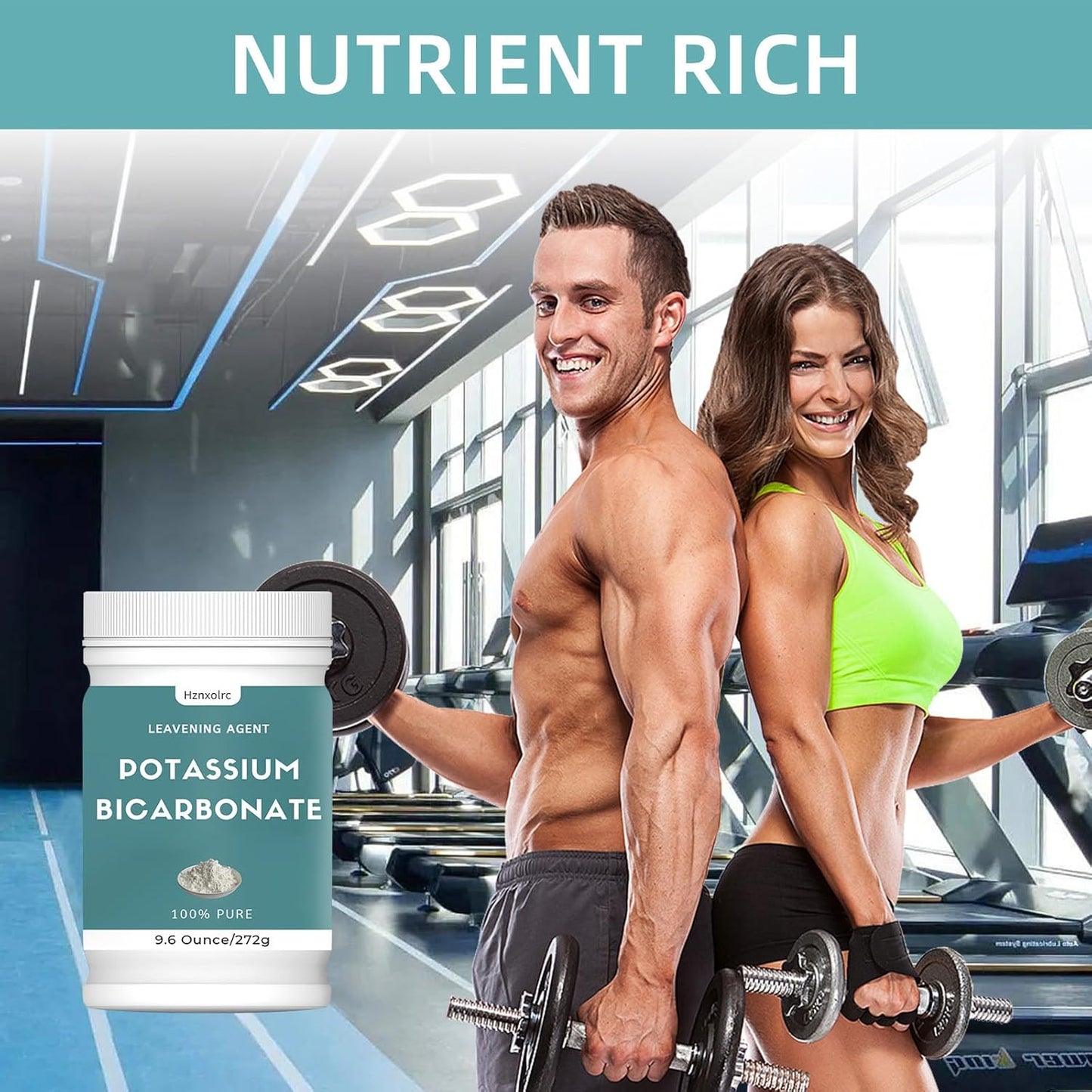 9.6 oz Pure Potassium Bicarbonate Powder for Plants, Wine, Baking & More