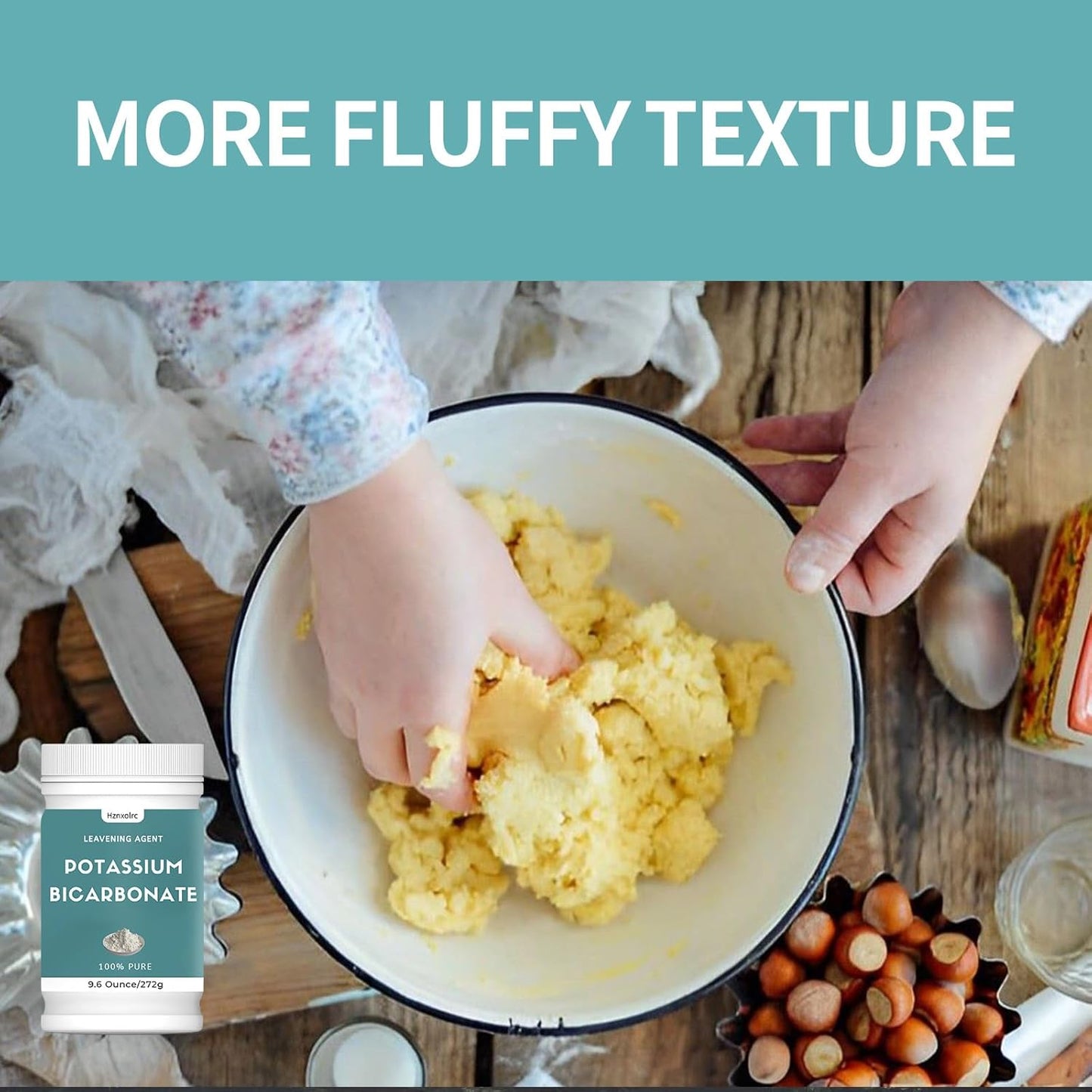 9.6 oz Pure Potassium Bicarbonate Powder for Plants, Wine, Baking & More