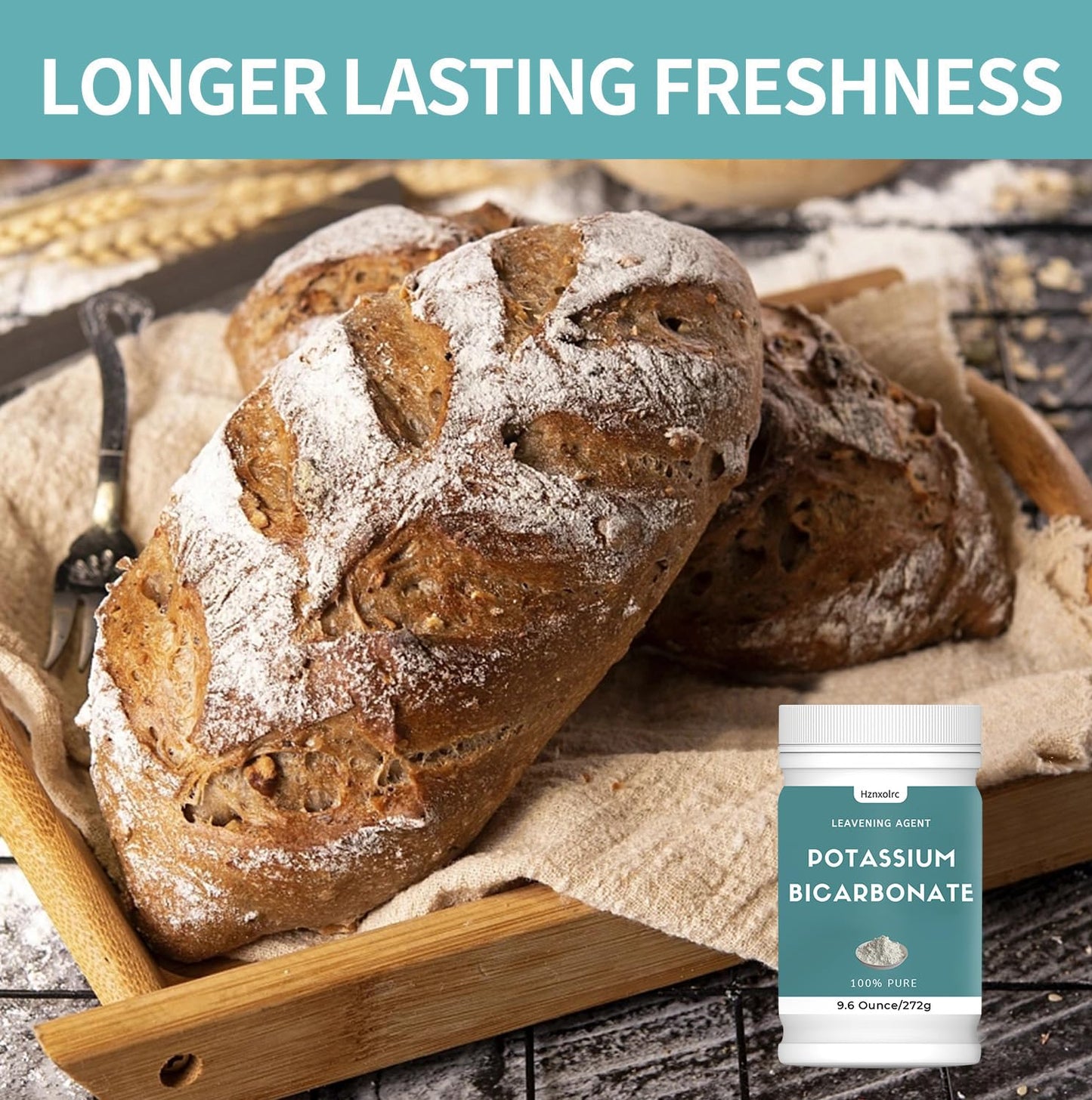 9.6 oz Pure Potassium Bicarbonate Powder for Plants, Wine, Baking & More