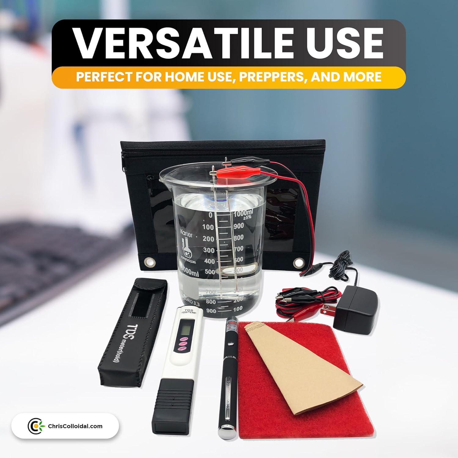 99.99% Pure Wire Colloidal Silver Generator Kit - Simply Add Distilled Water and Jar