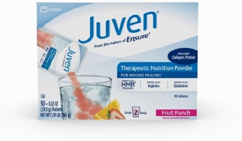 Abbott Medline Juven Powder Nutritional Supplement - Fruit Punch Flavor, 30 Packets, 1.02 oz each