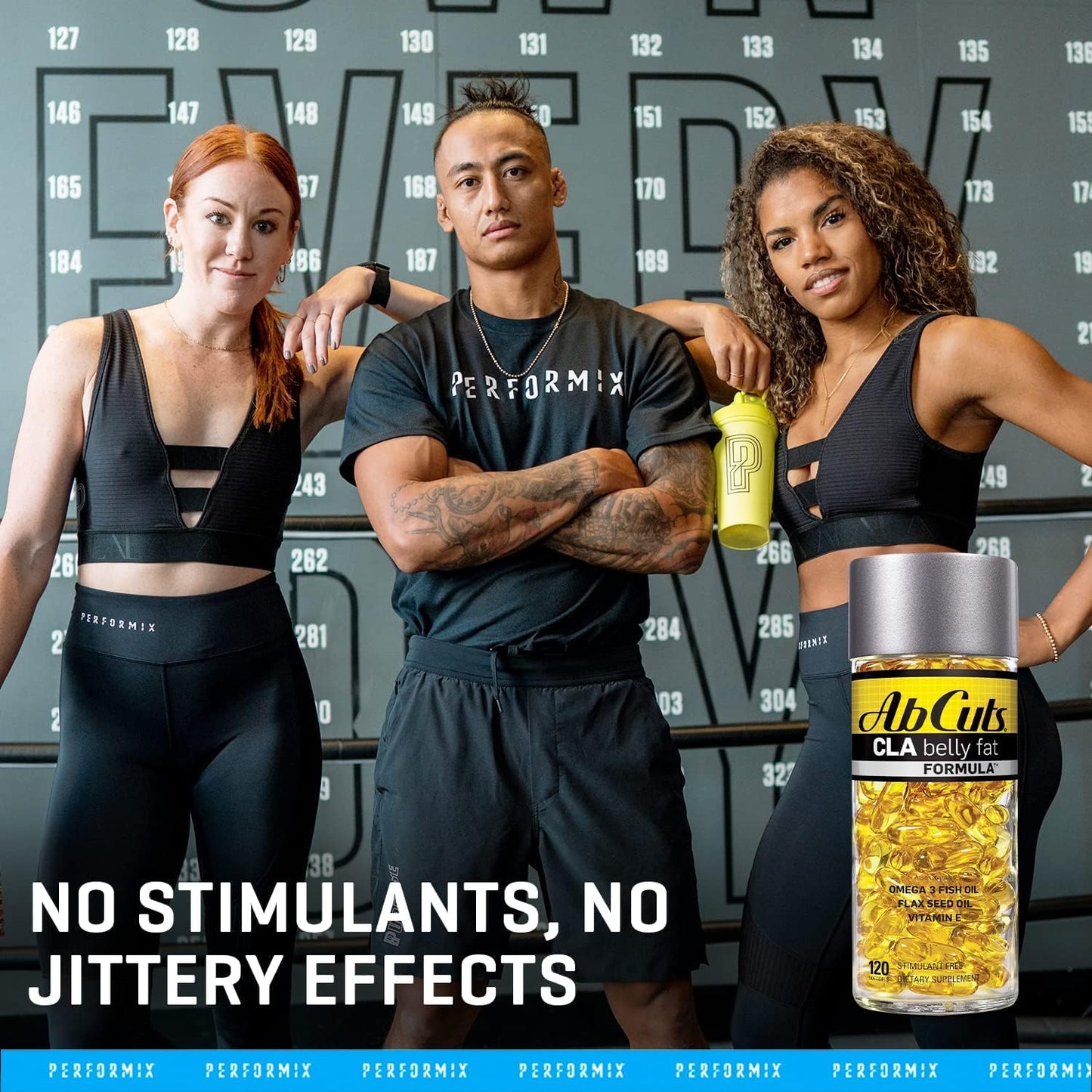 AbCuts CLA Belly Fat Formula - 120 Softgels with Omega 3 Fish Oil, Flaxseed Oil, and Vitamin E for Healthy Body Composition and Antioxidant Support