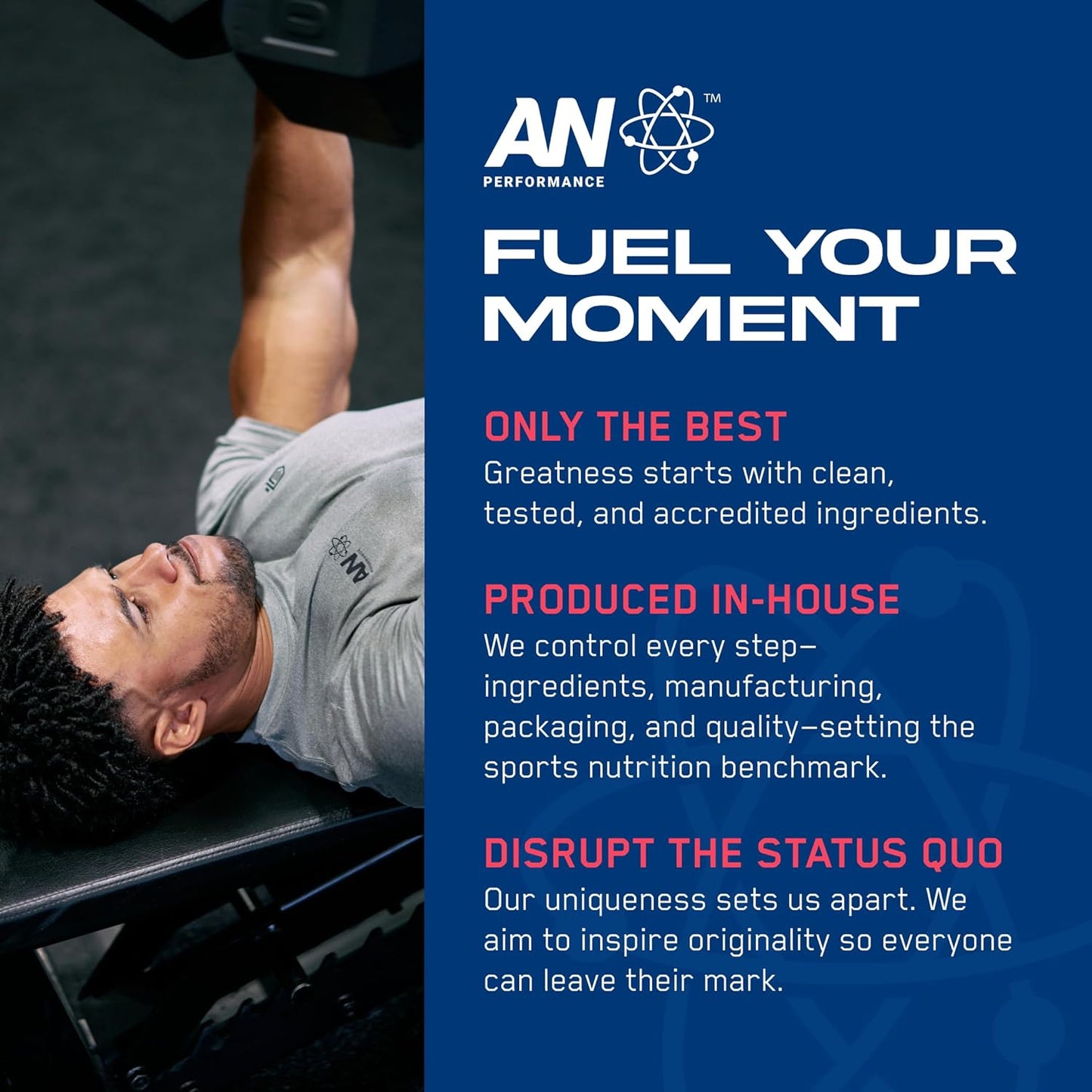 ABE All Black Everything AN Performance Pre-Workout Powder Supplement - Energy Drink Mix with 300mg Caffeine, Beta Alanine, Citrulline - Fruit Punch Flavor - 30 Servings - Third-Party Tested for Men & Women