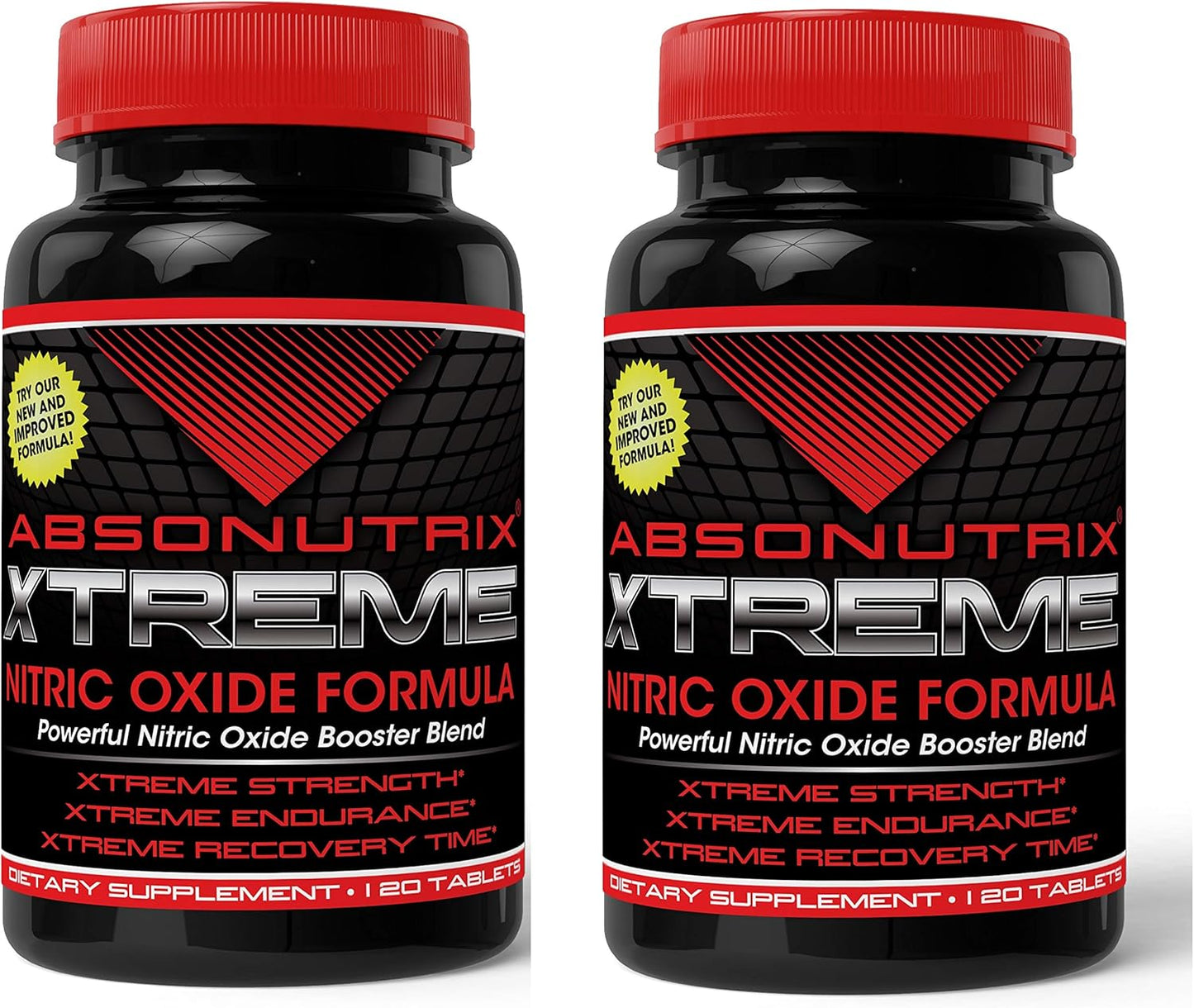 Absonutrix 2 Xtreme Power Formula Nitric Oxide Booster Blend - 3000mg Tablets for Strength & Endurance - All Natural USA Made