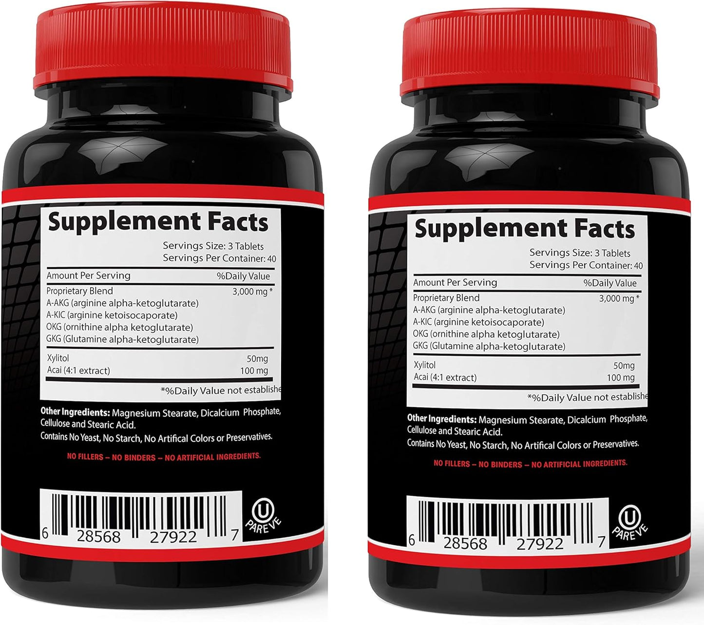 Absonutrix 2 Xtreme Power Formula Nitric Oxide Booster Blend - 3000mg Tablets for Strength & Endurance - All Natural USA Made