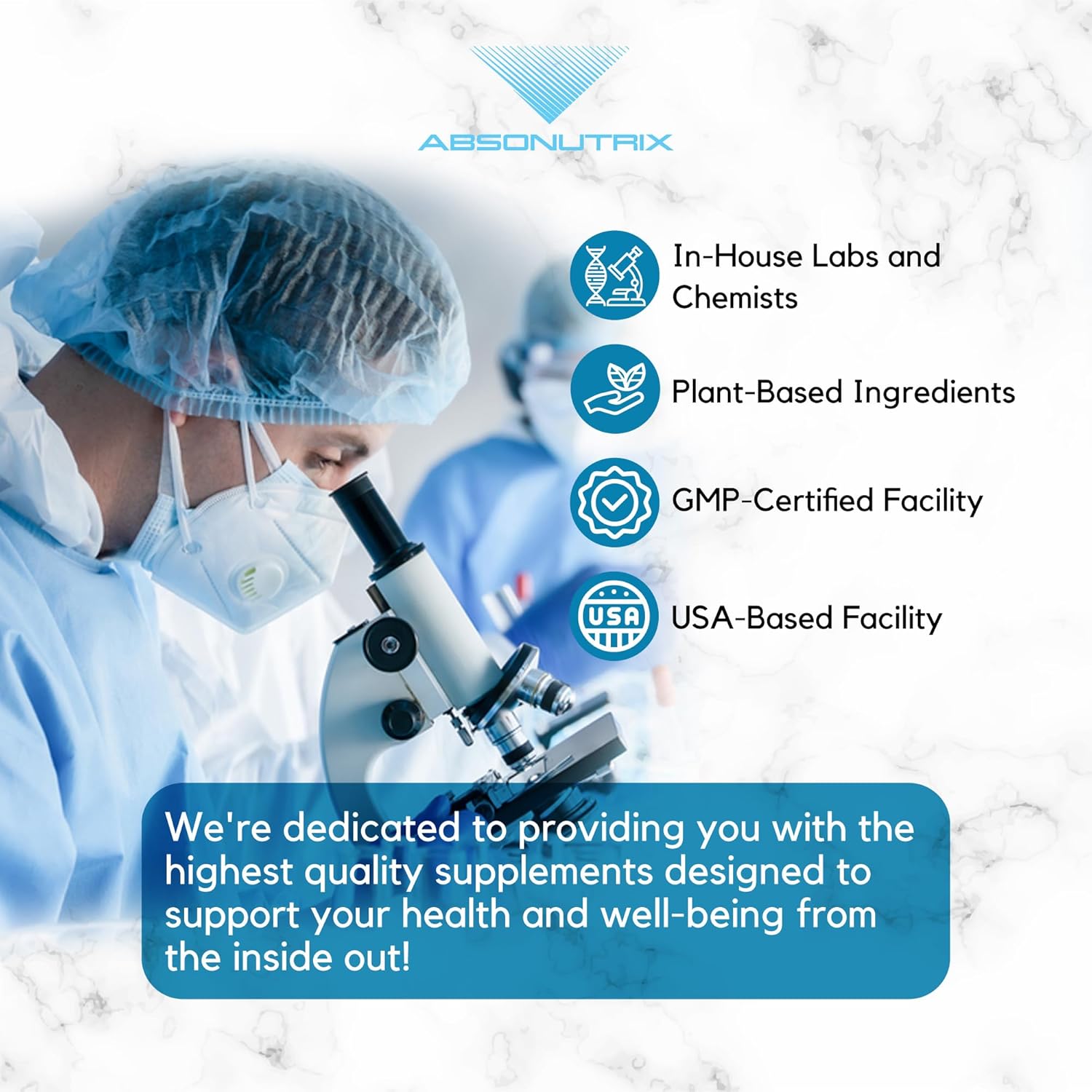 Absonutrix Pregnenolone with L-Theanine Liquid - 390mg, 4oz, 302 Servings - USA Made, Fast Absorption, Non-GMO, GMP Certified