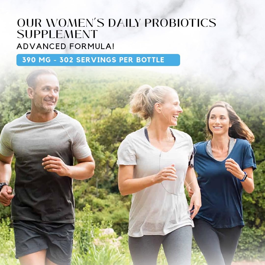 Absonutrix Women's Daily Probiotics Liquid Supplement - 390mg, 4oz, 302 Servings - Made in USA, Quick Absorption, Quality Ingredients - Non-GMO, GMP Certified, Cruelty-Free
