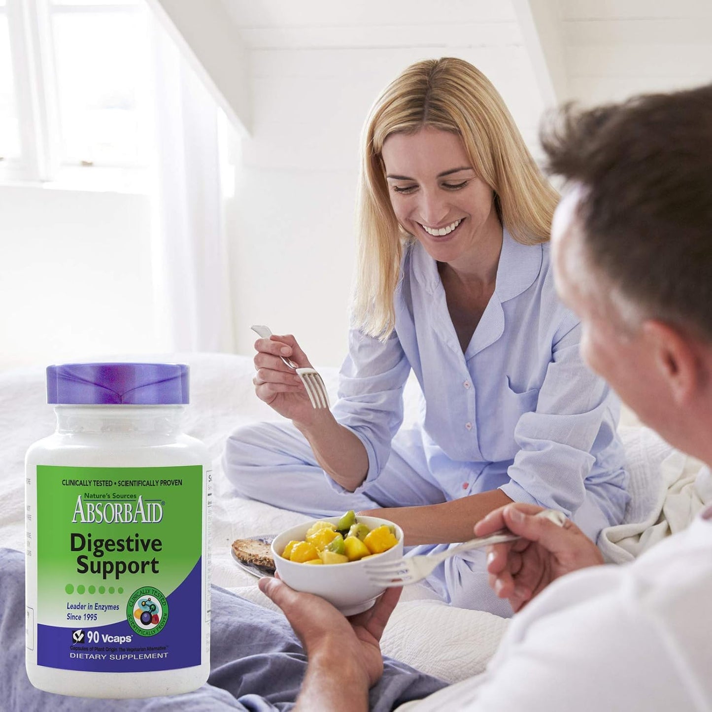 AbsorbAid 600mg - 90 Vegetarian Capsules by Nature's Sources for Enhanced Nutrient Absorption
