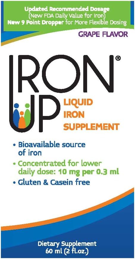 A.C. GRACE COMPANY Liquid Iron Supplement, Grape Flavor, 2 fl oz - Boost Your Iron Levels