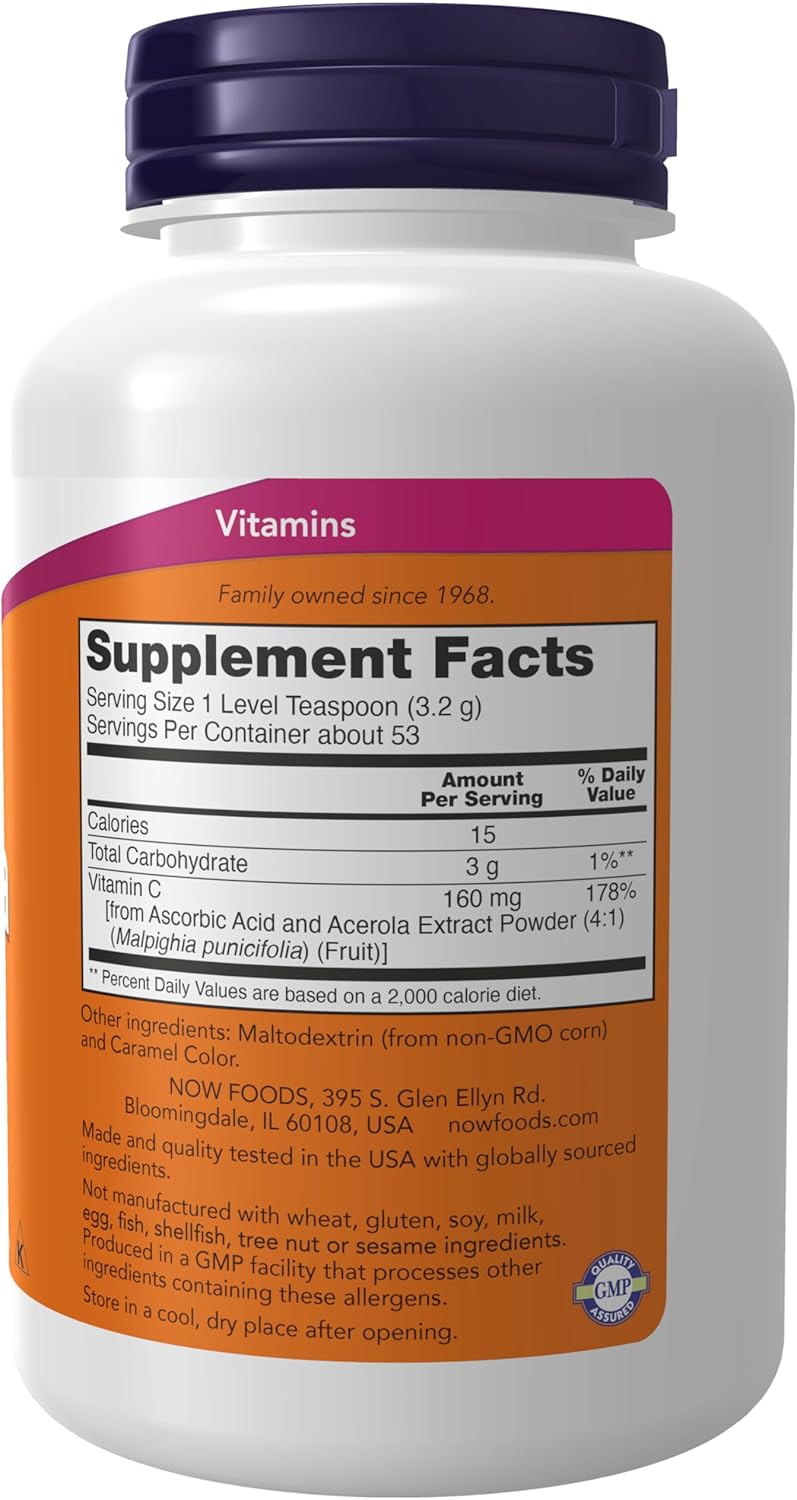 Acerola 4:1 Extract Powder Supplement, High in Vitamin C, Antioxidant Support, 6-Ounce Pack