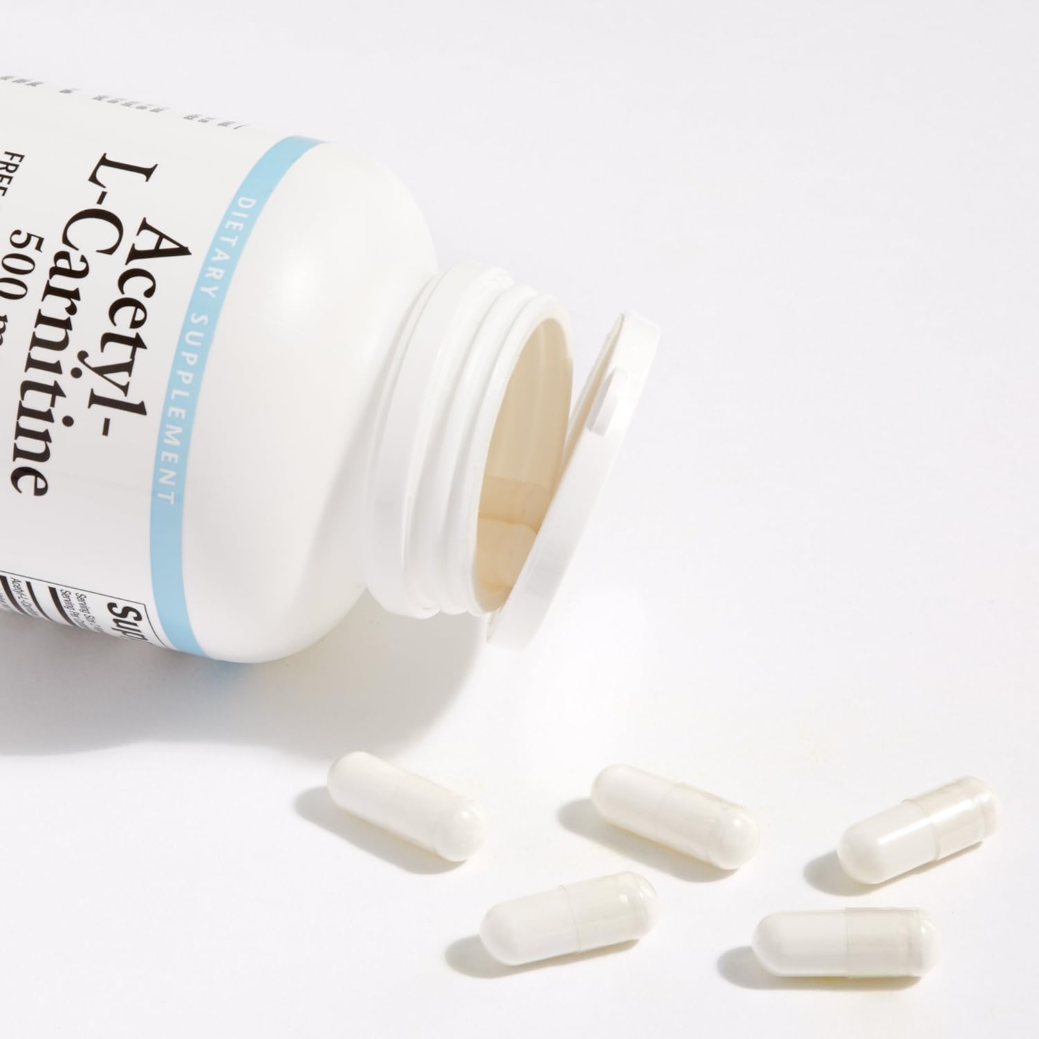 Acetyl L-Carnitine 500mg Capsules for Memory, Concentration & Brain Function - 120 Count