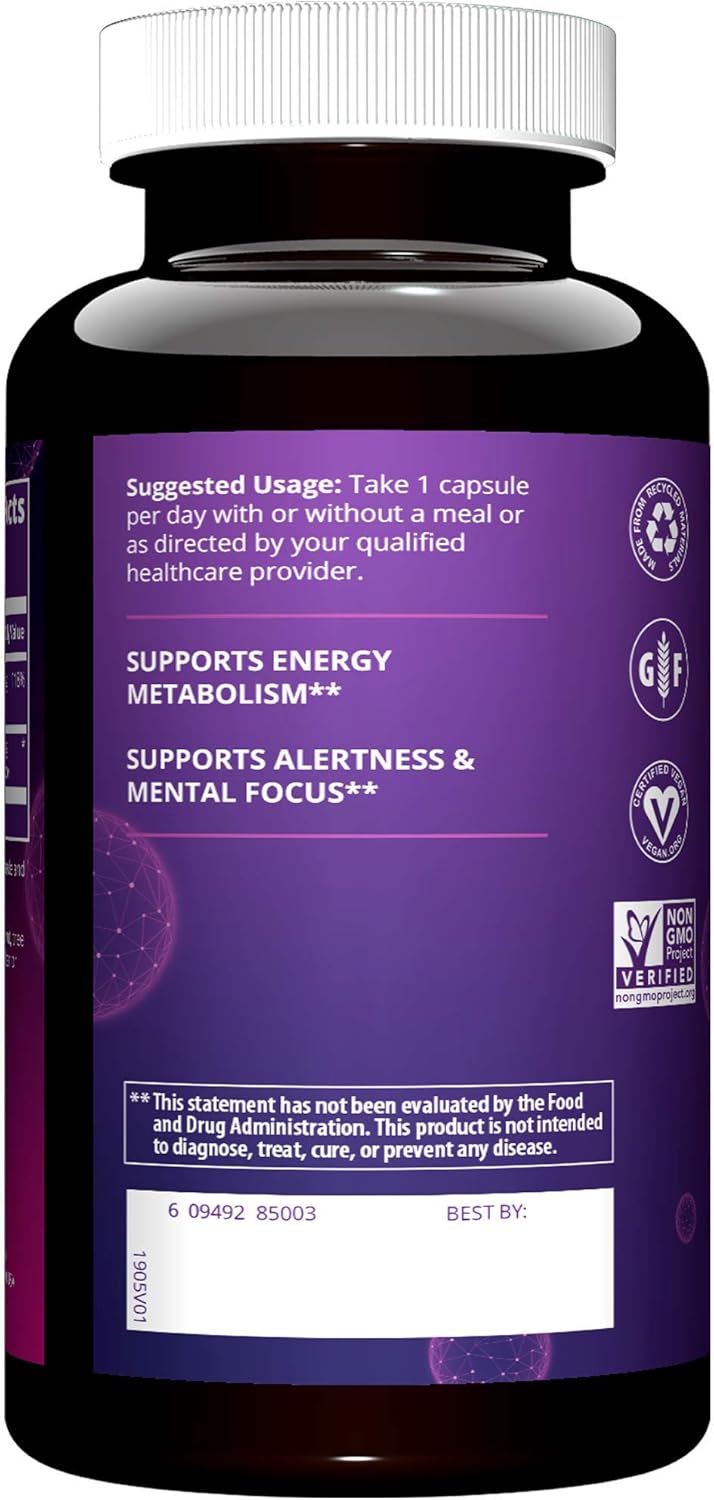 Acetyl L-Carnitine Capsules - 500mg Strength - 60 Count - MRM Brand