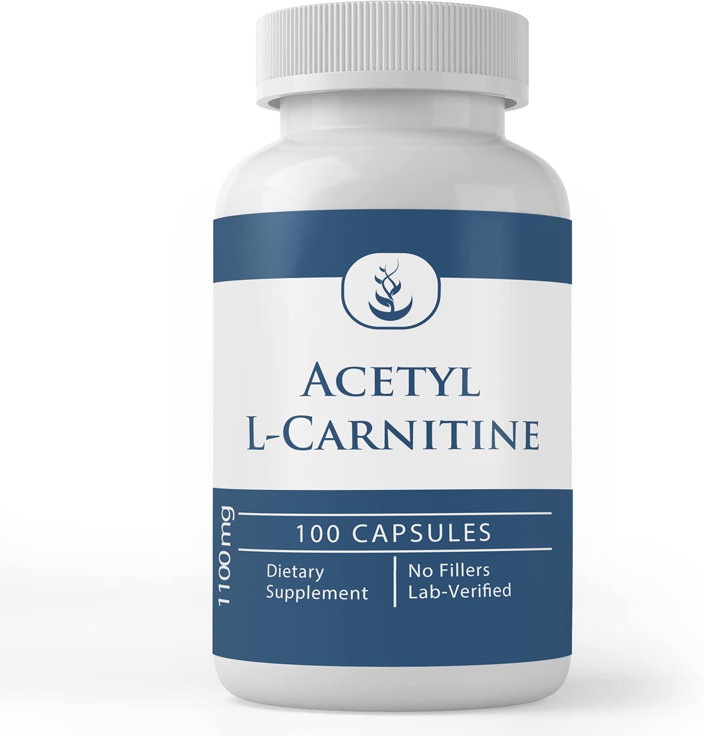 Acetyl L-Carnitine Capsules - Pure Ingredients, Lab Verified, No Additives (100 Count)