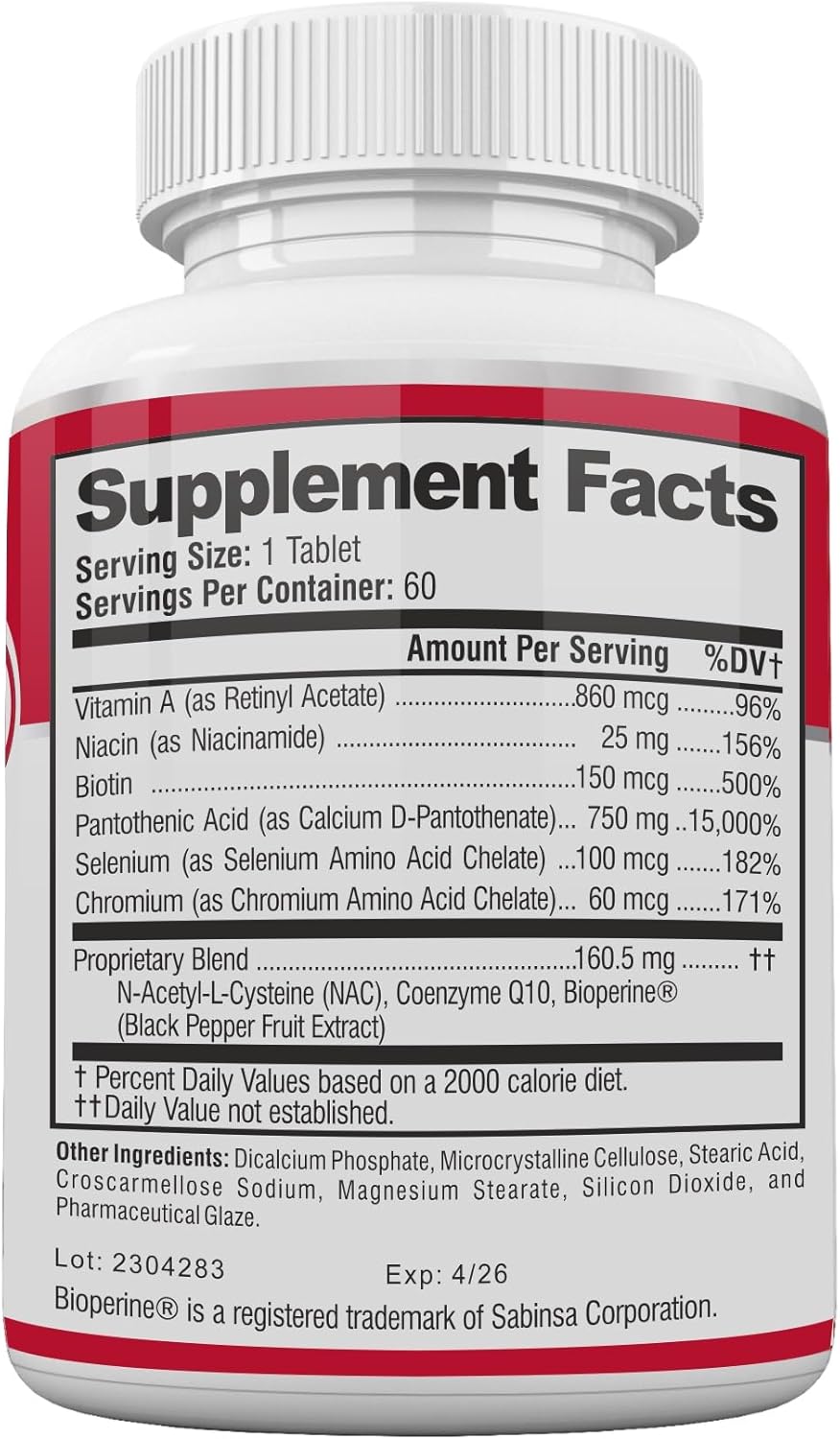 Acnetame 3 Pack: Hormonal Pimple Tablets for Acne Treatment - Vitamin Supplements to Clear Oily Skin for Women, Men, Teens, and Adults