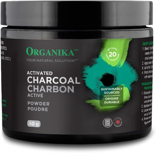 Activated Charcoal Powder 8 oz for DIY Teeth Whitening, Facial Masks, Scrubs - Natural Underarm & Knee Lightening, Homemade Eyeliner & Mascara